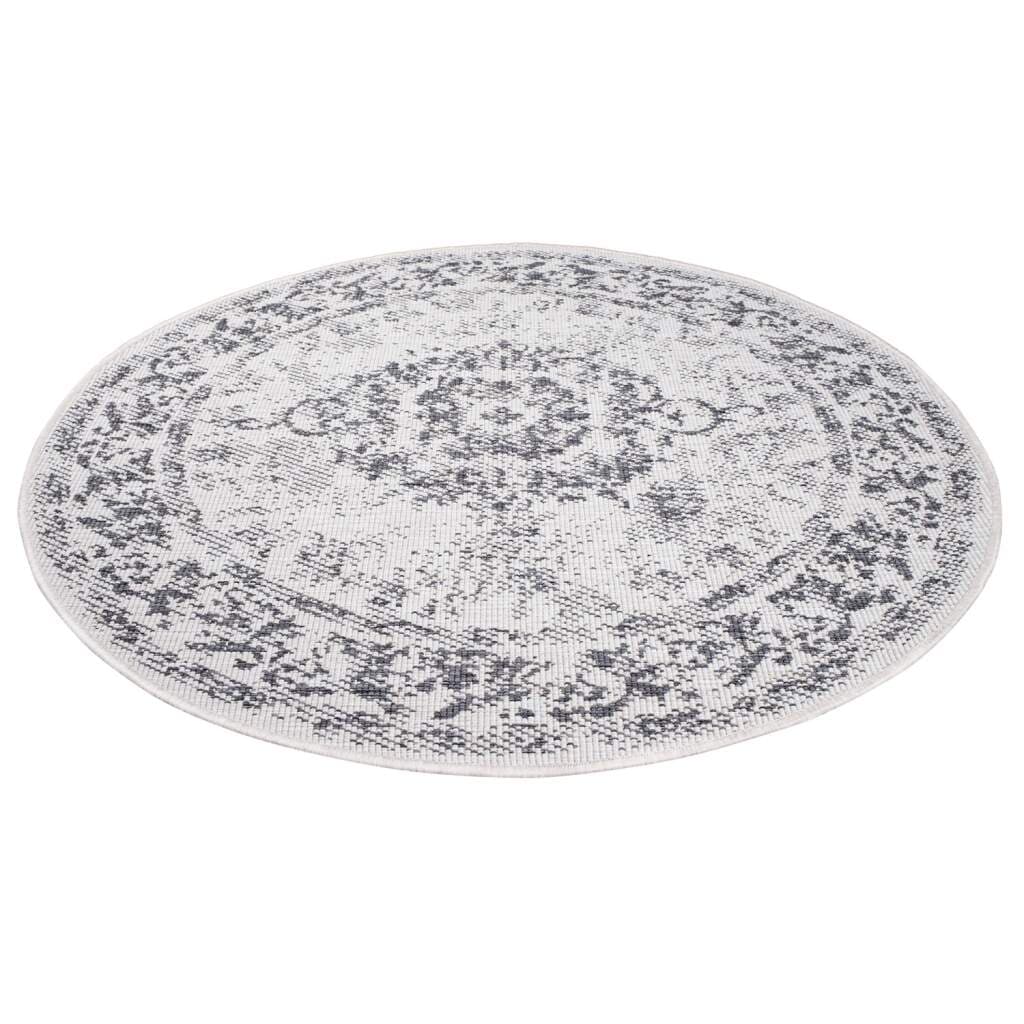 Carpet City Outdoorteppich »DUO RUG 5577« rund 5 mm Höhe Wendeteppich Wetterfest In- & Outdoor, Balkon, Terrasse, Wohnzimmer