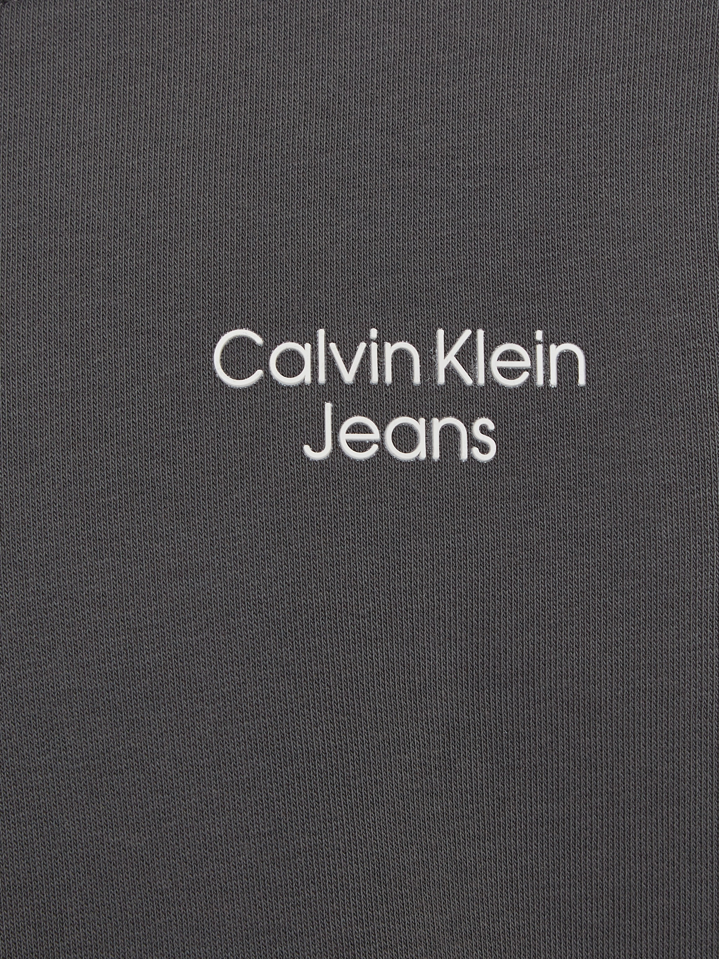 Calvin STACK Jeans auf Sweatshirt mit »CKJ versandkostenfrei SWEATSHIRT«, LOGO Klein ♕ Logodruck