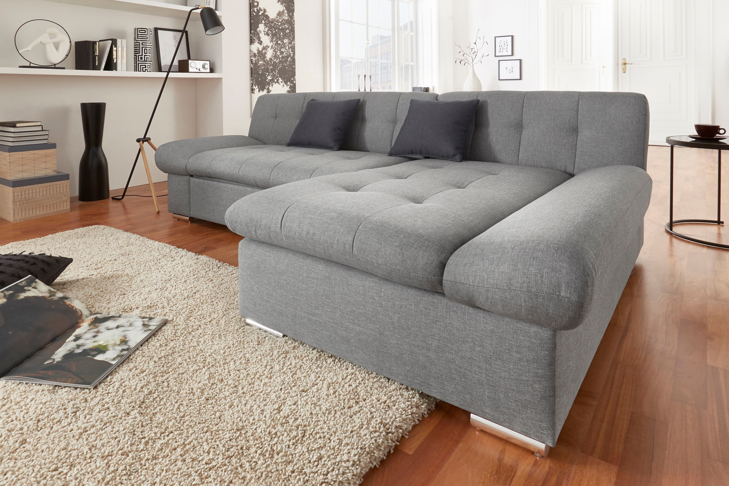 TRENDMANUFAKTUR Ecksofa »Reggae II, L-Form«, wahlweise mit Bettfunktion