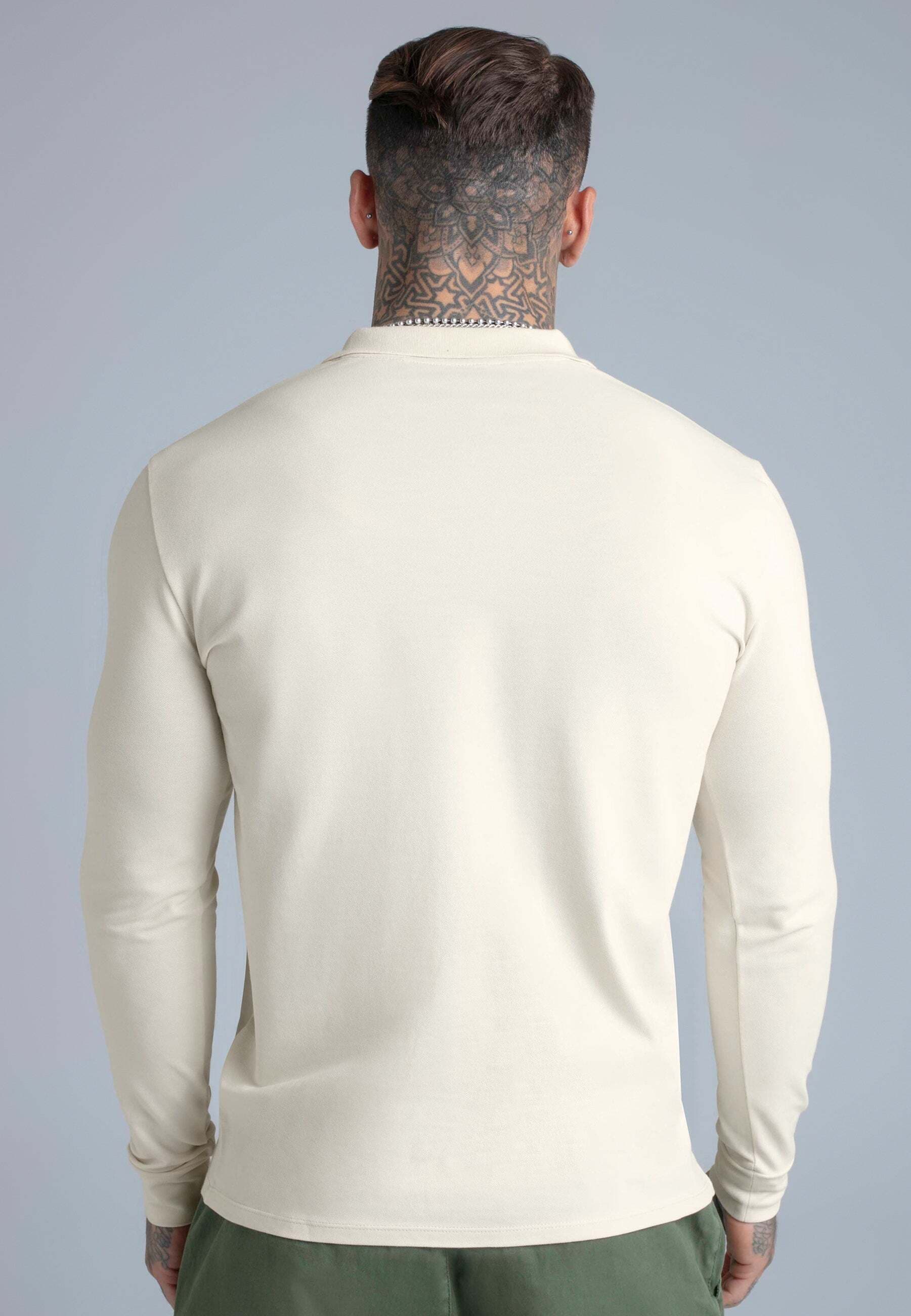 Siksilk Polo à manches longues »Siksilk Langarmpolo Longsleeved Button«