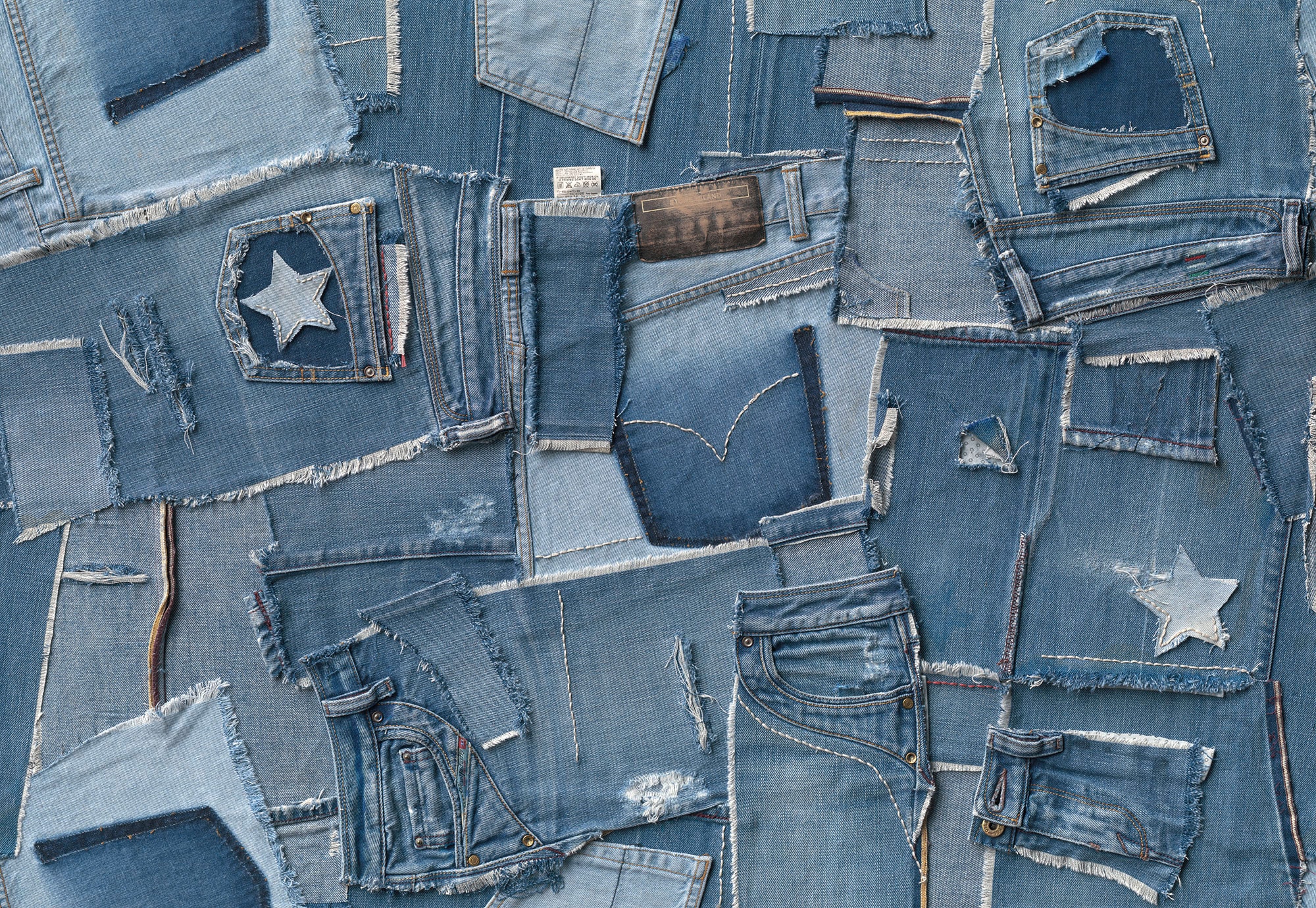 Fototapete »Jeans«, 368x254 cm (Breite x Höhe)