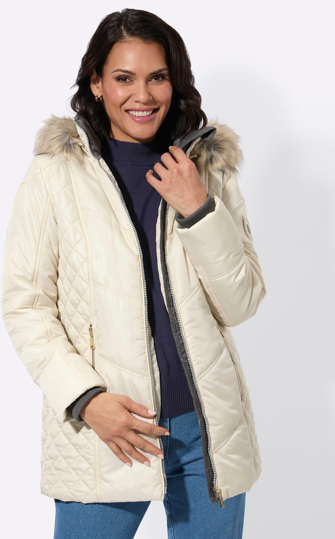 Casual Looks Steppjacke mit Kapuze