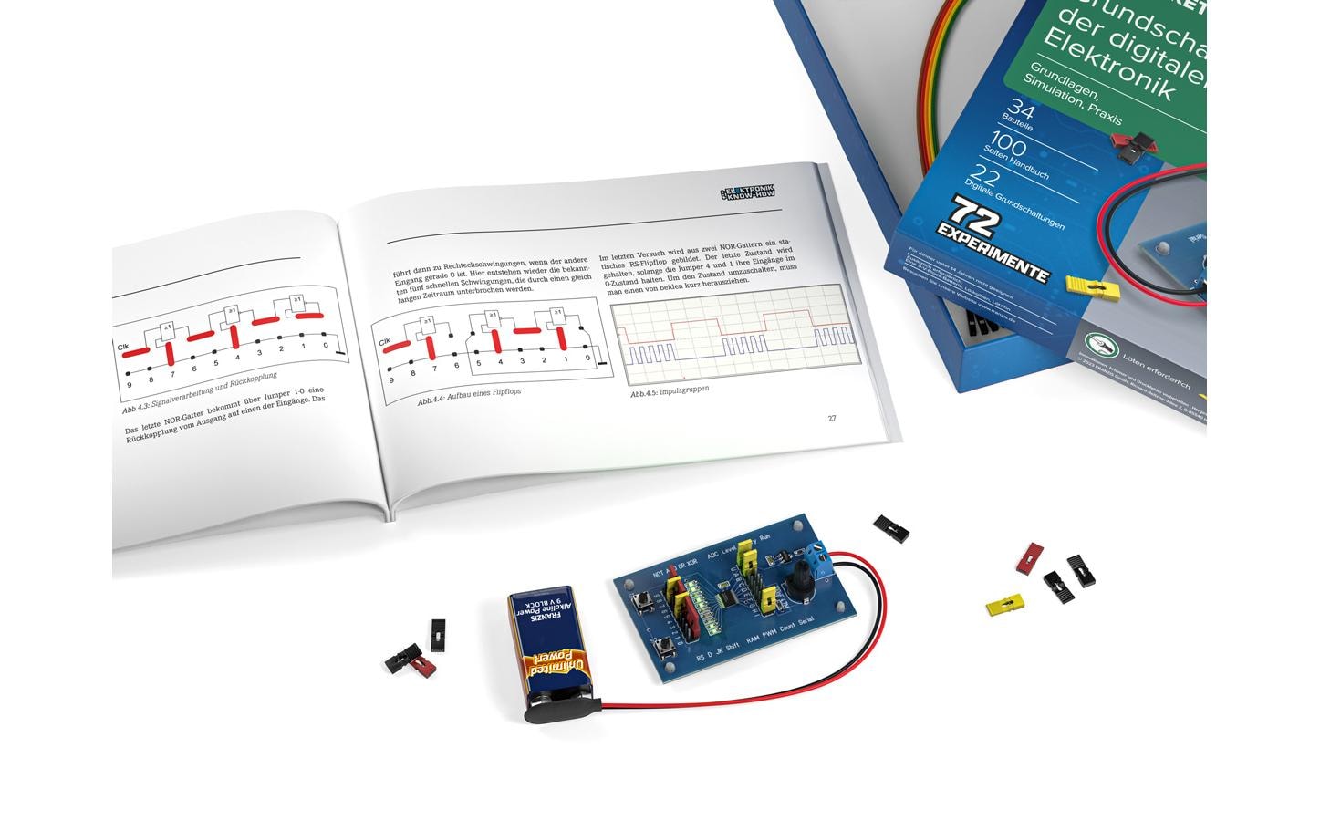 Franzis Coffret d'expérimentation »Grundschaltungen der digitalen Elektronik, Deutsch«
