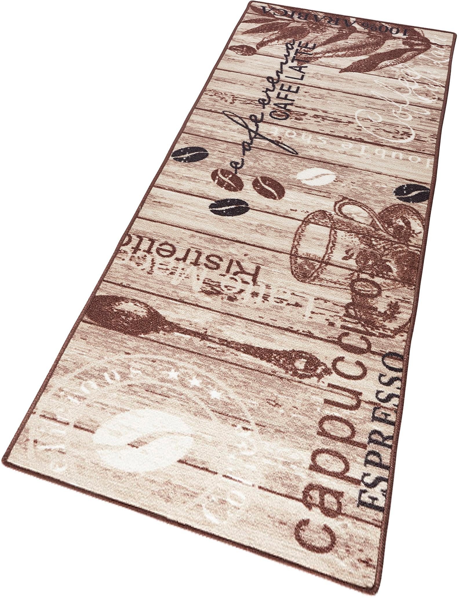 Image of HANSE Home Küchenläufer »Delicious Coffee«, rechteckig, 8 mm Höhe, Kurzflor, rutschhemmend, Teppich-Läufer, Gekettelt, Kaffee Design, Strapazierfähig, Pflegeleicht, Küche, Schriftzug, Kaffee bei Ackermann Versand Schweiz