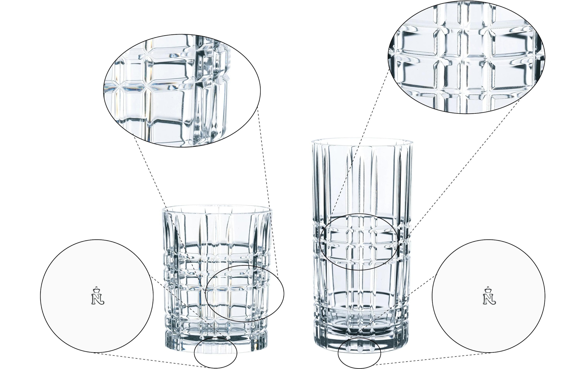Nachtmann Longdrinkglas »Highland Square« Made in Germany, 12-teilig