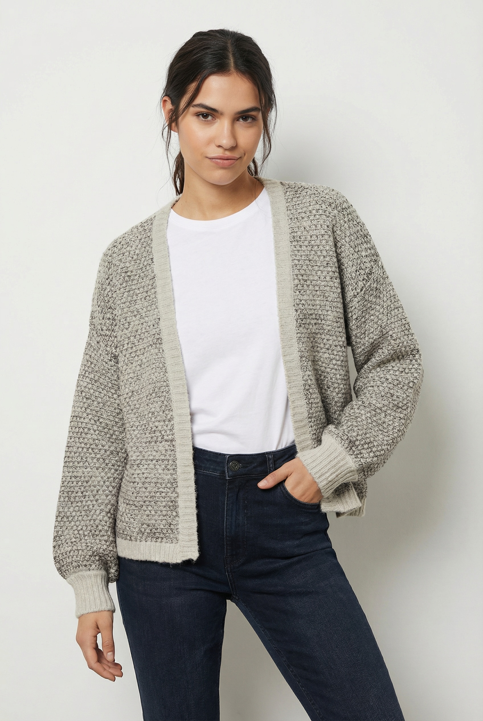 Vero Moda Veste en tricot »VMLOVELY LS OPEN CARDIGAN« avec laine et stretch