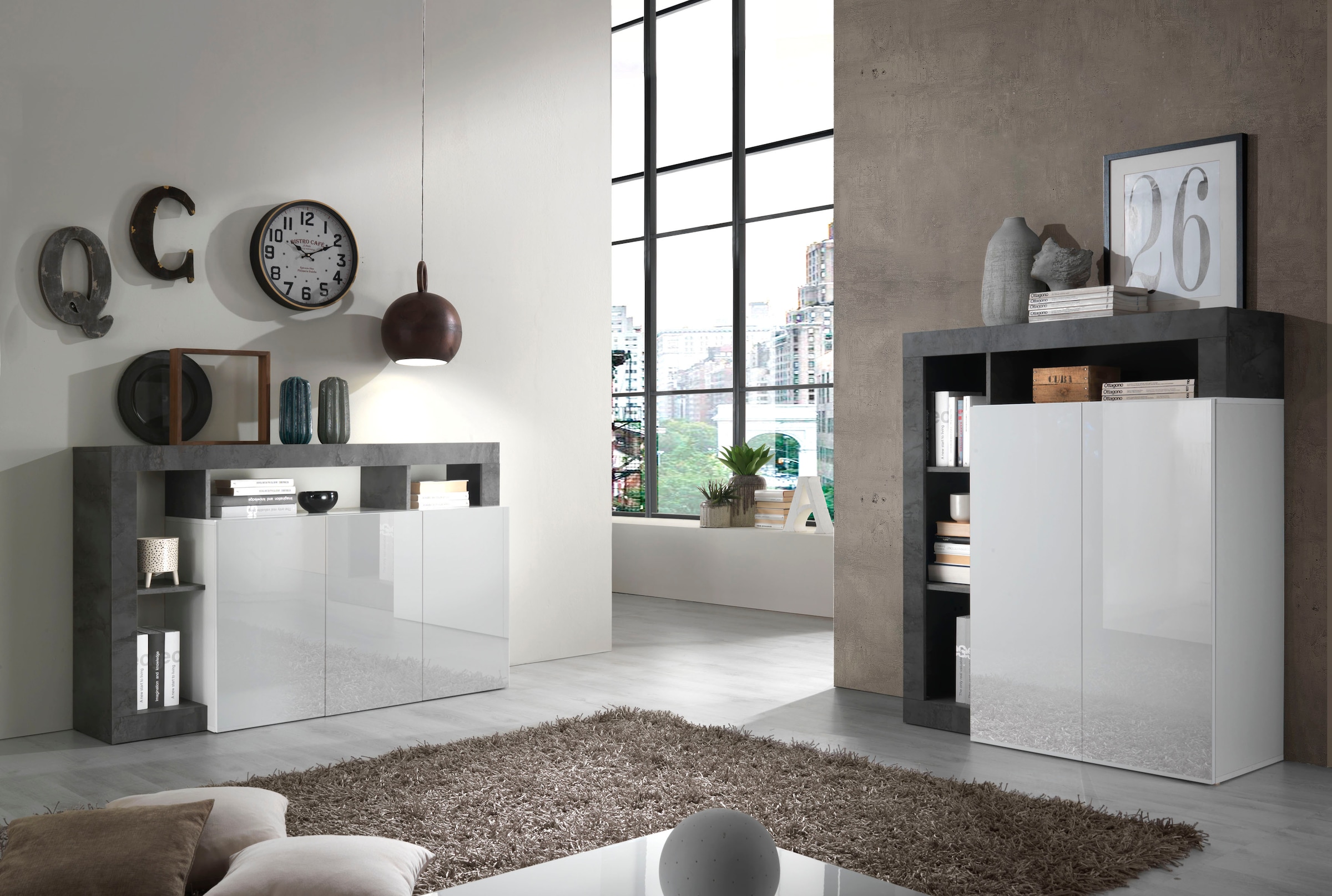 INOSIGN Highboard »Hamburg«, Breite 108 cm