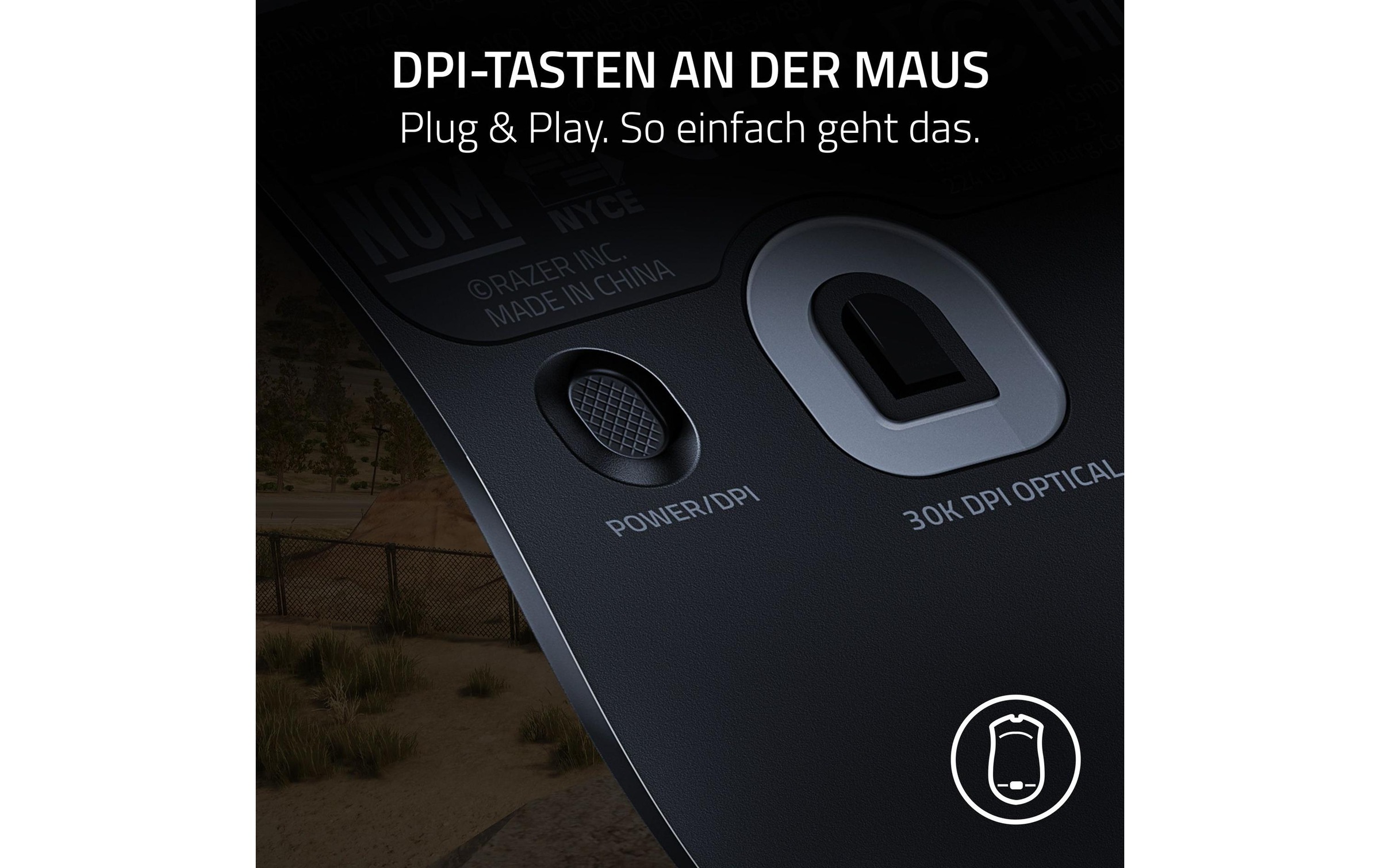 RAZER Gaming-Maus »Viper V2 Pro PUBG: BATTLEGROUNDS Edition«, kabelgebunden