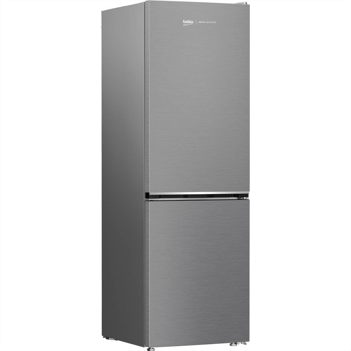 BEKO Kühl-/Gefrierkombination »Beko Kühl-Gefrierkombination KG110, 316l, E, Inox«, 186.5 cm hoch, 59.5 cm breit