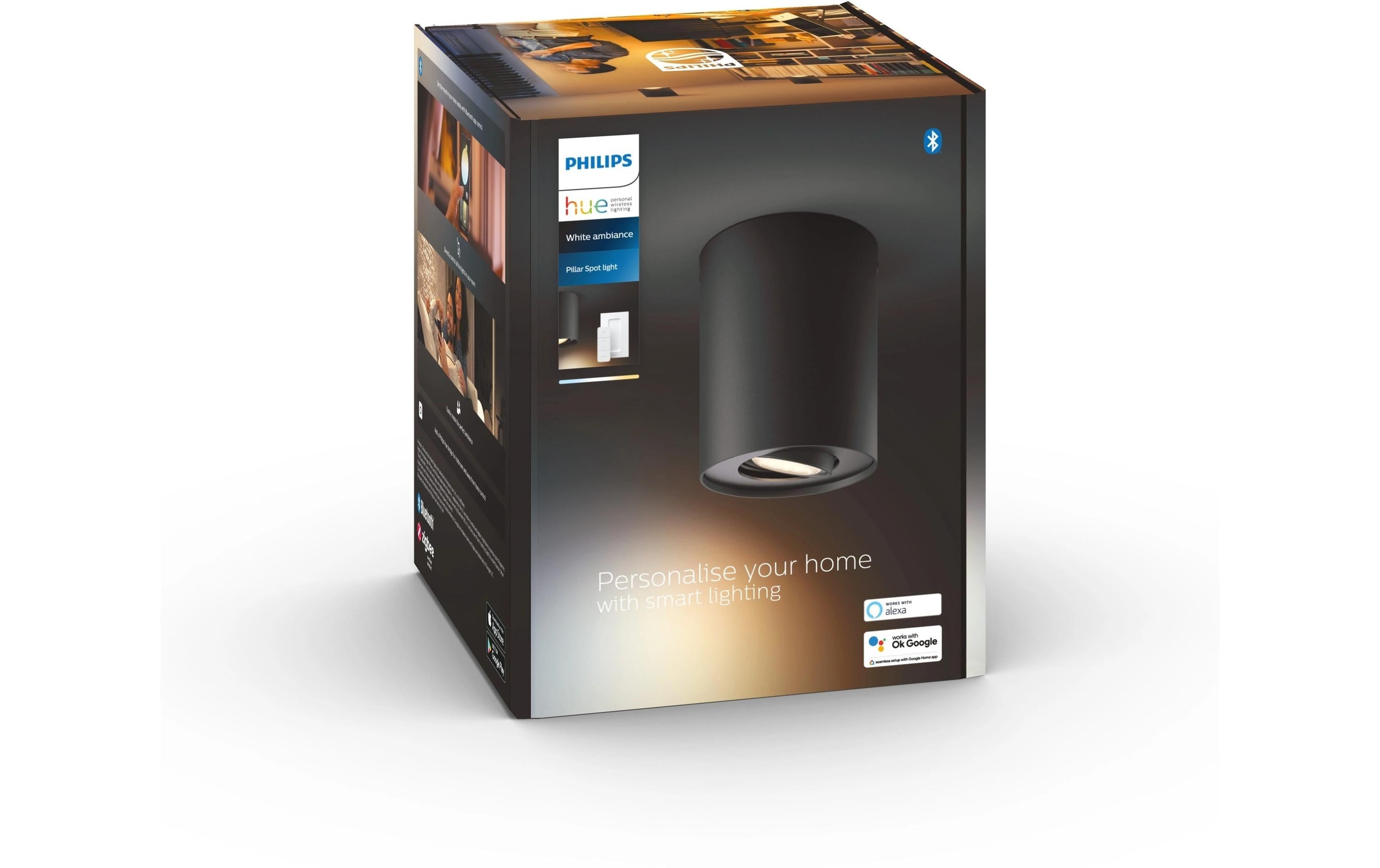 Philips Hue LED Deckenleuchte »Pillar inkl. Dimmschalter GU10«, Leuchtmittel GU10 | LED wechselbar