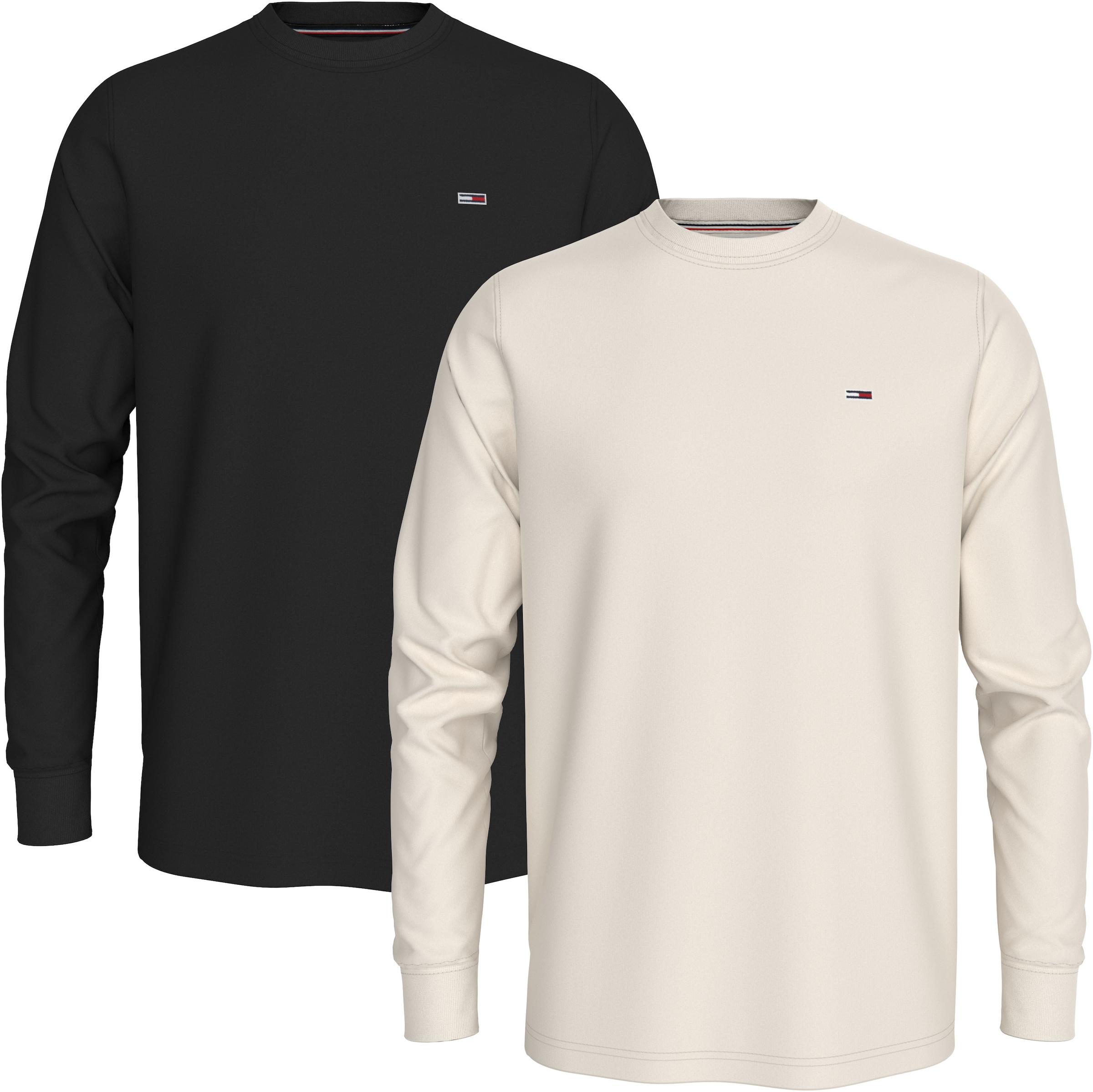 Langarmshirt »TJM SLIM 2PACK L/S EXT«, mit Logoprägung