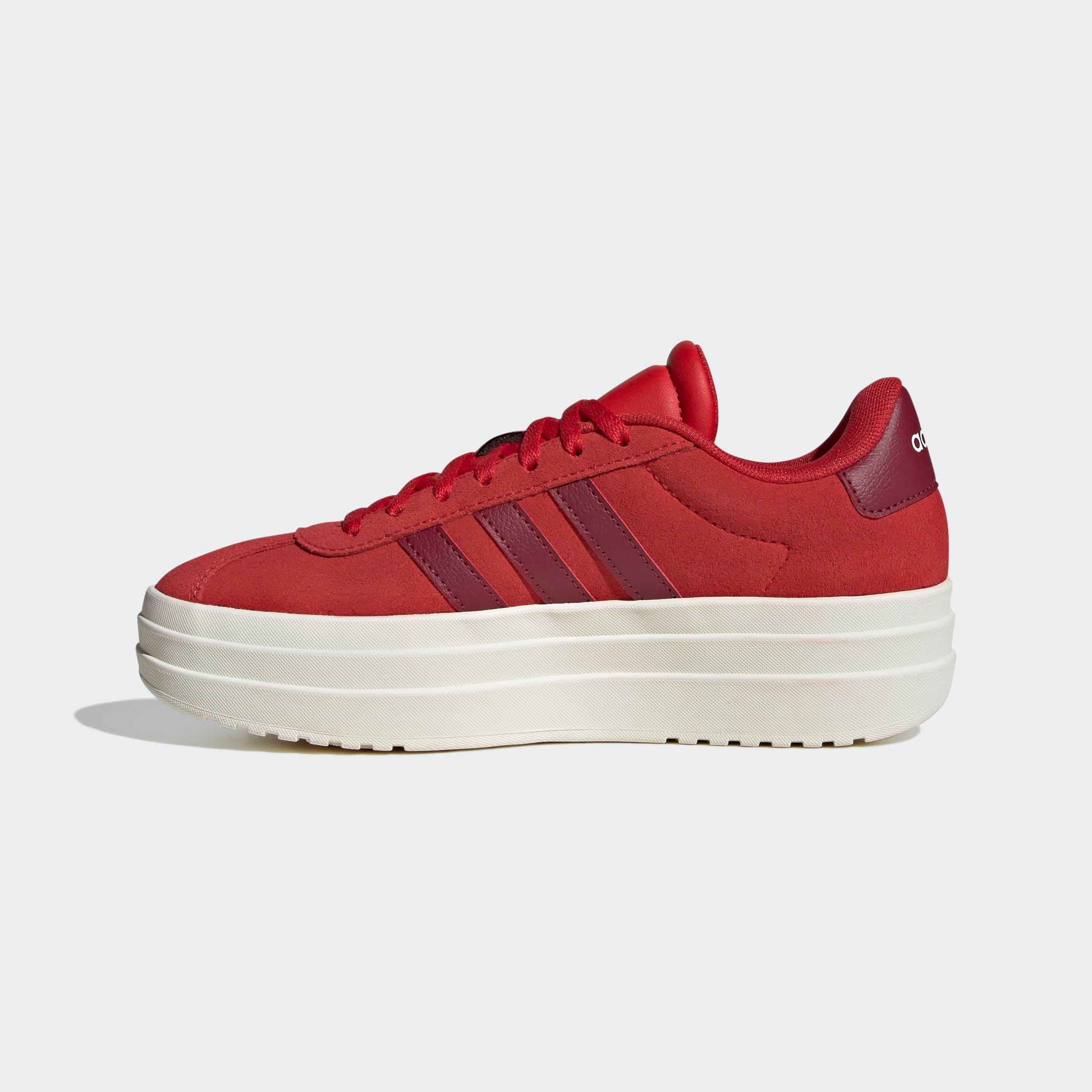 adidas Sportswear Plateausneaker »VL COURT BOLD LIFESTYLE KIDS«, Design auf den Spuren des adidas Gazelle Bold