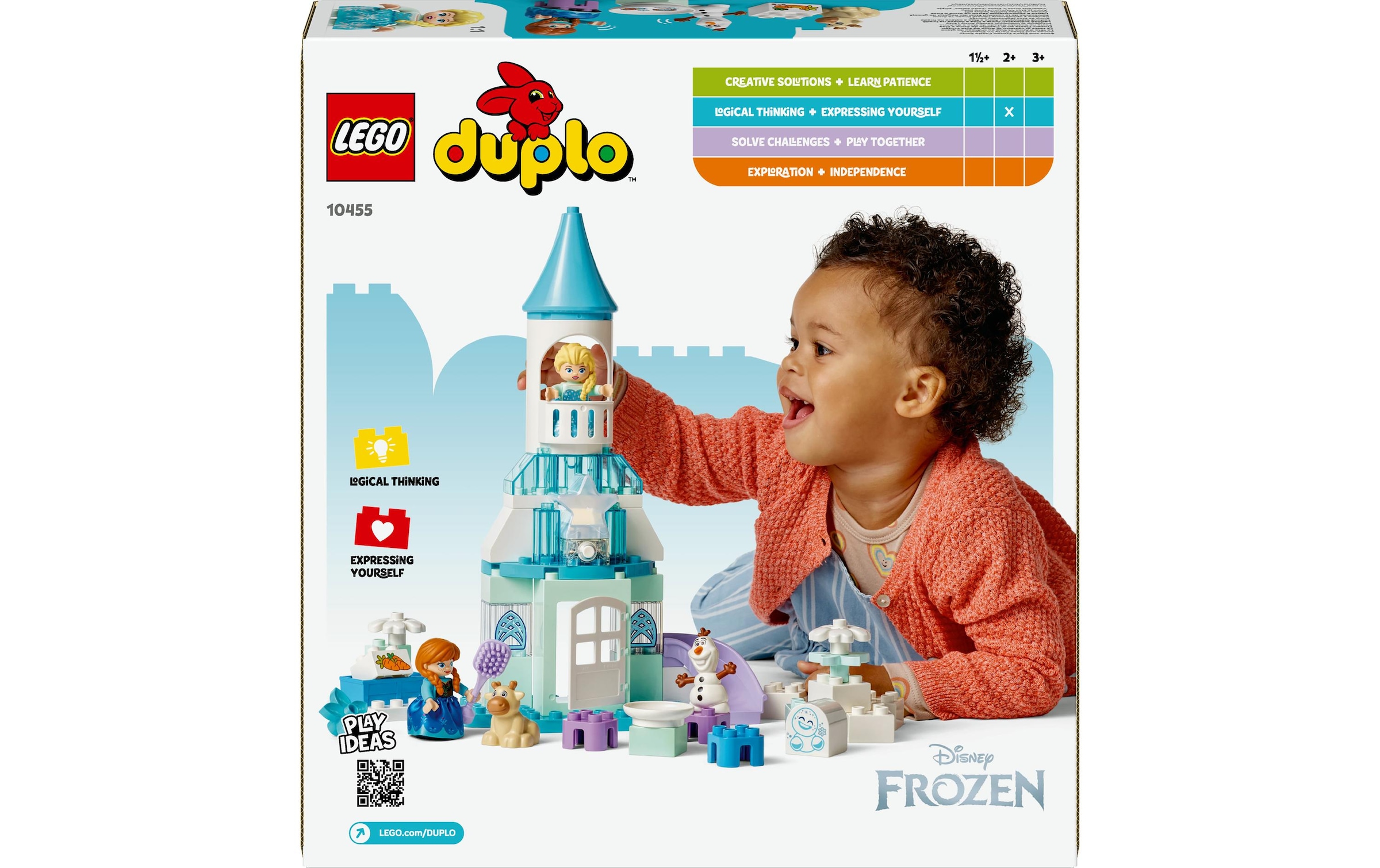 LEGO® Spielbausteine »DUPLO® Annas und Elsas Party im Eispalast 10455«, (54 St.)