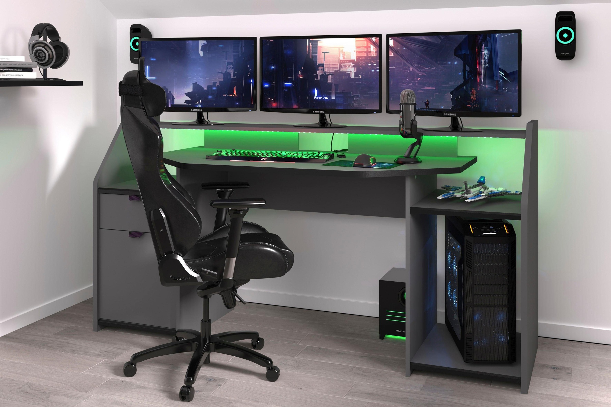 Parisot Kinderschreibtisch "Set-Up" Gamingtisch, Jugendschreibtisch, Schreibtisch