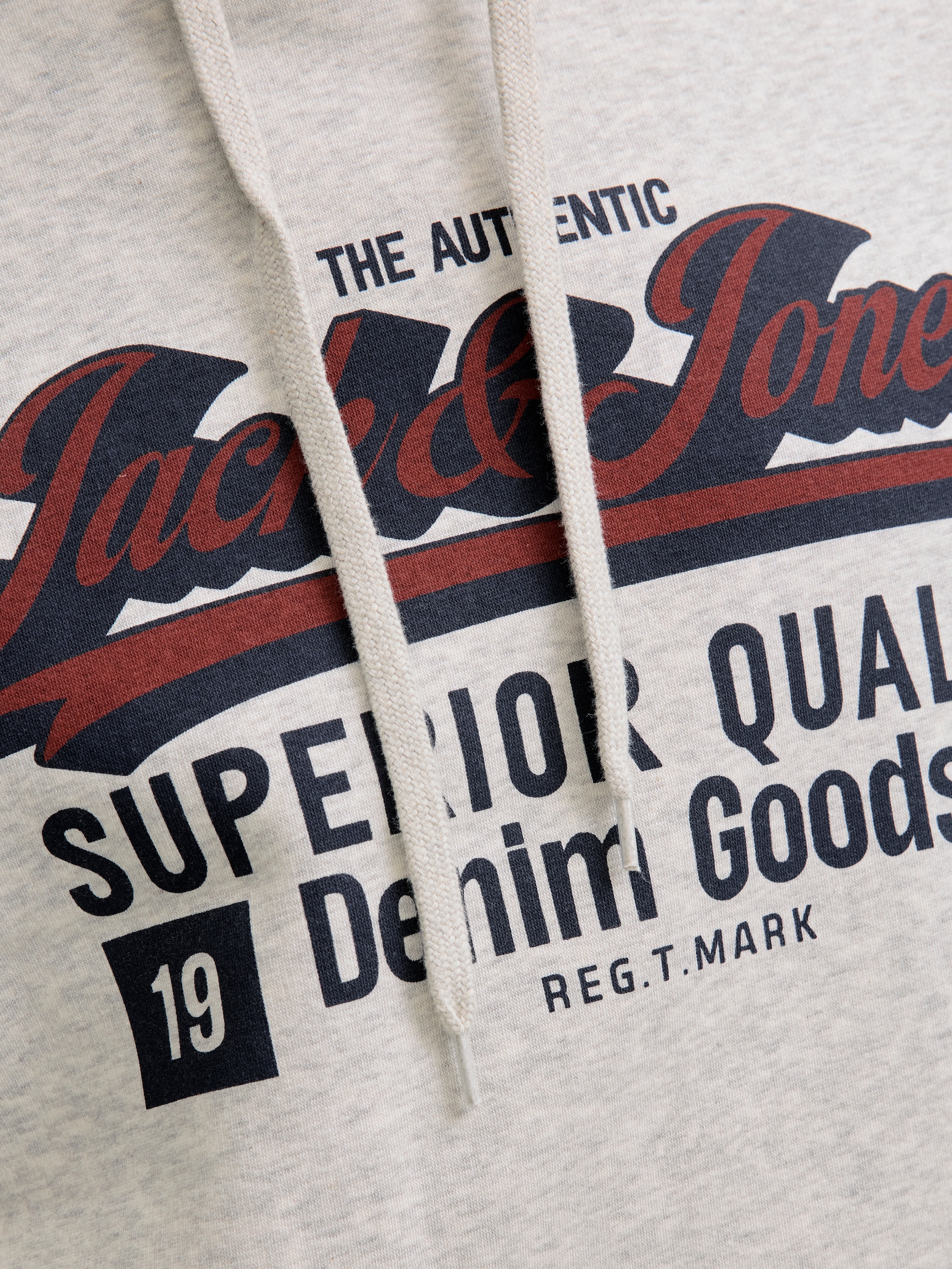 Jack & Jones Sweat à capuche »JJELOGO SWEAT HOOD 2 COL 25/26 NOOS«, mit stylischem Print
