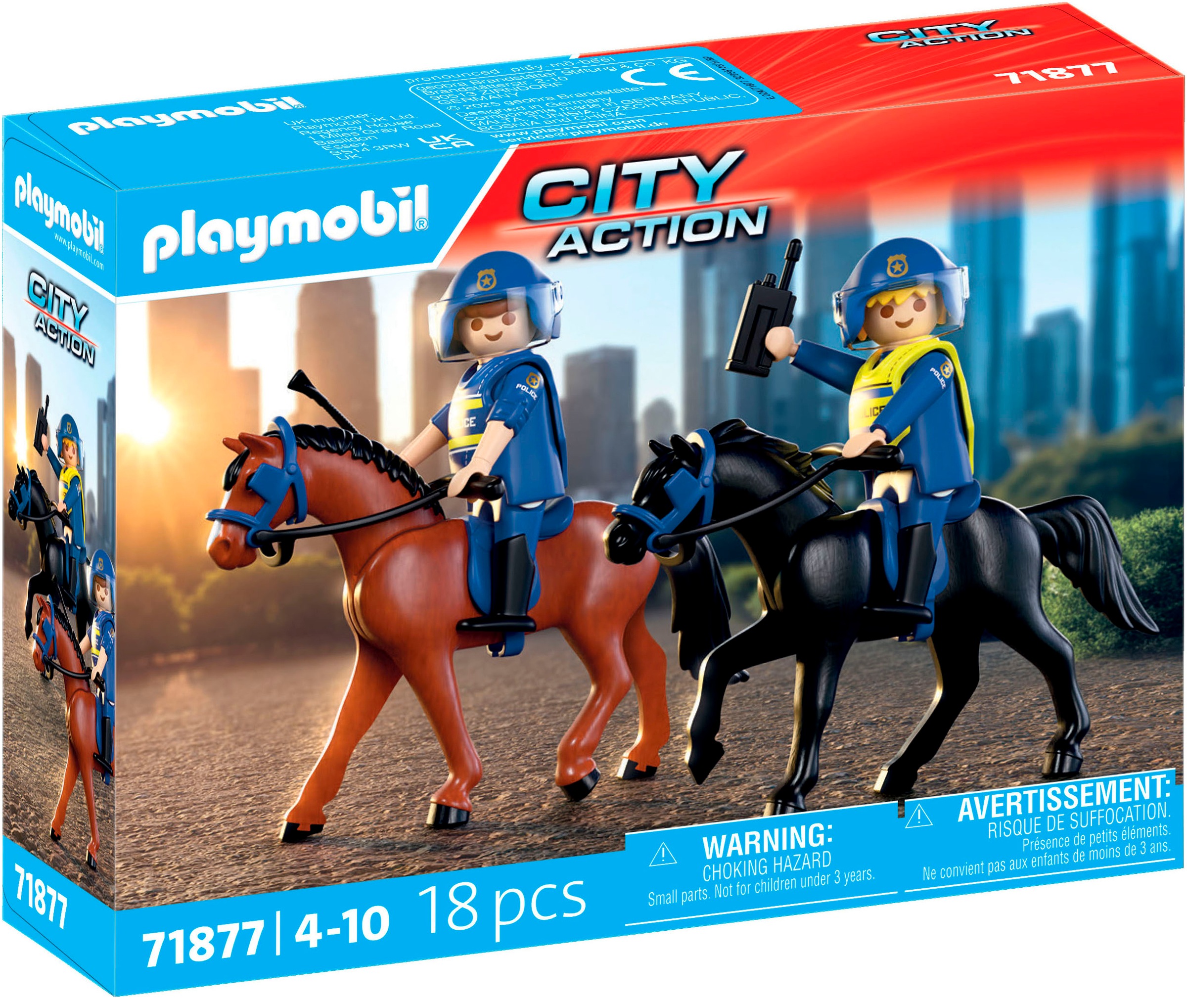 Playmobil® Konstruktions-Spielset »Polizeireiterstaffel (71877), Action Heroes« Made in Europe