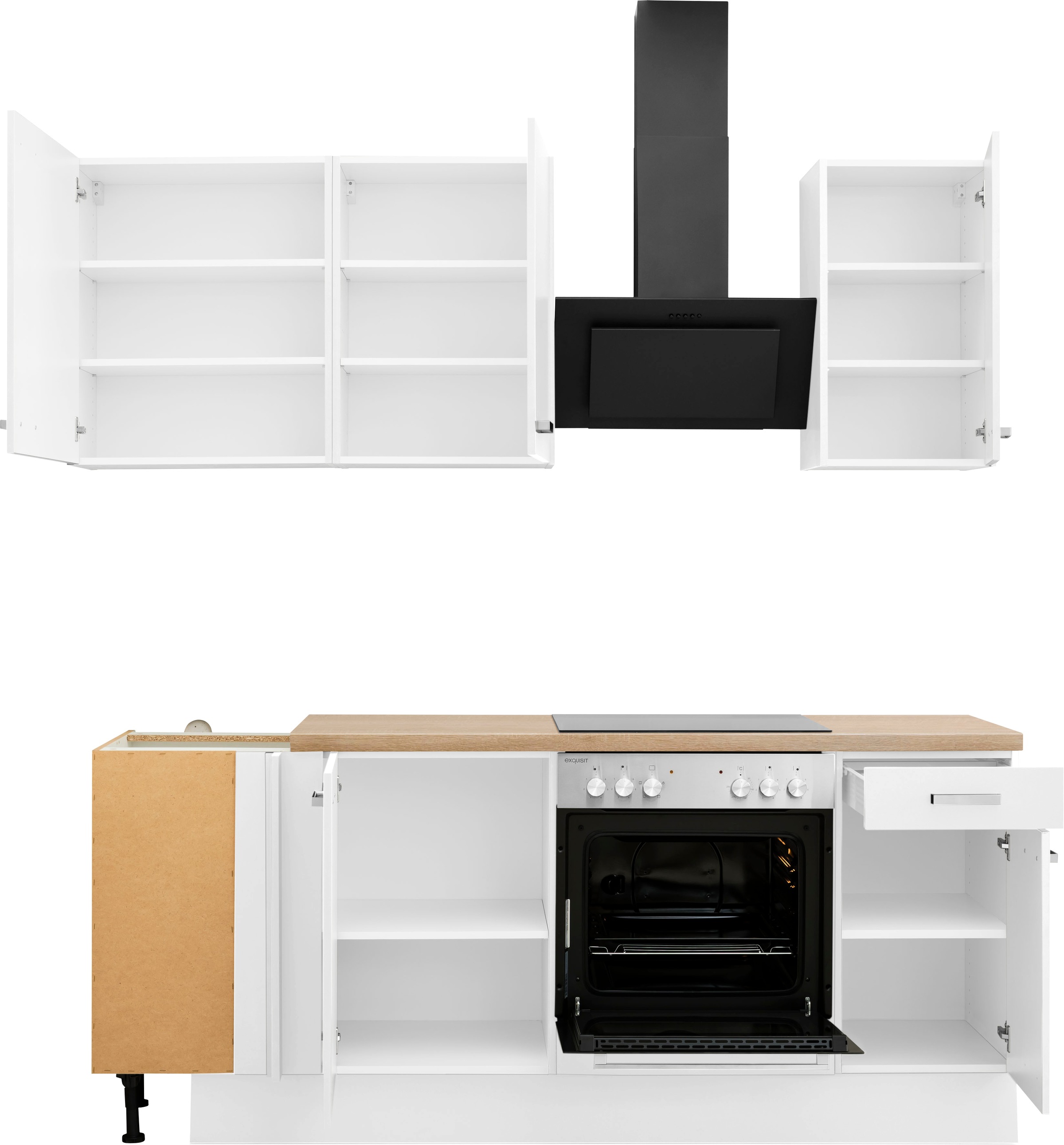 OPTIFIT Winkelküche »Parma«, ohne E-Geräte, Stellbreite 215x175 cm