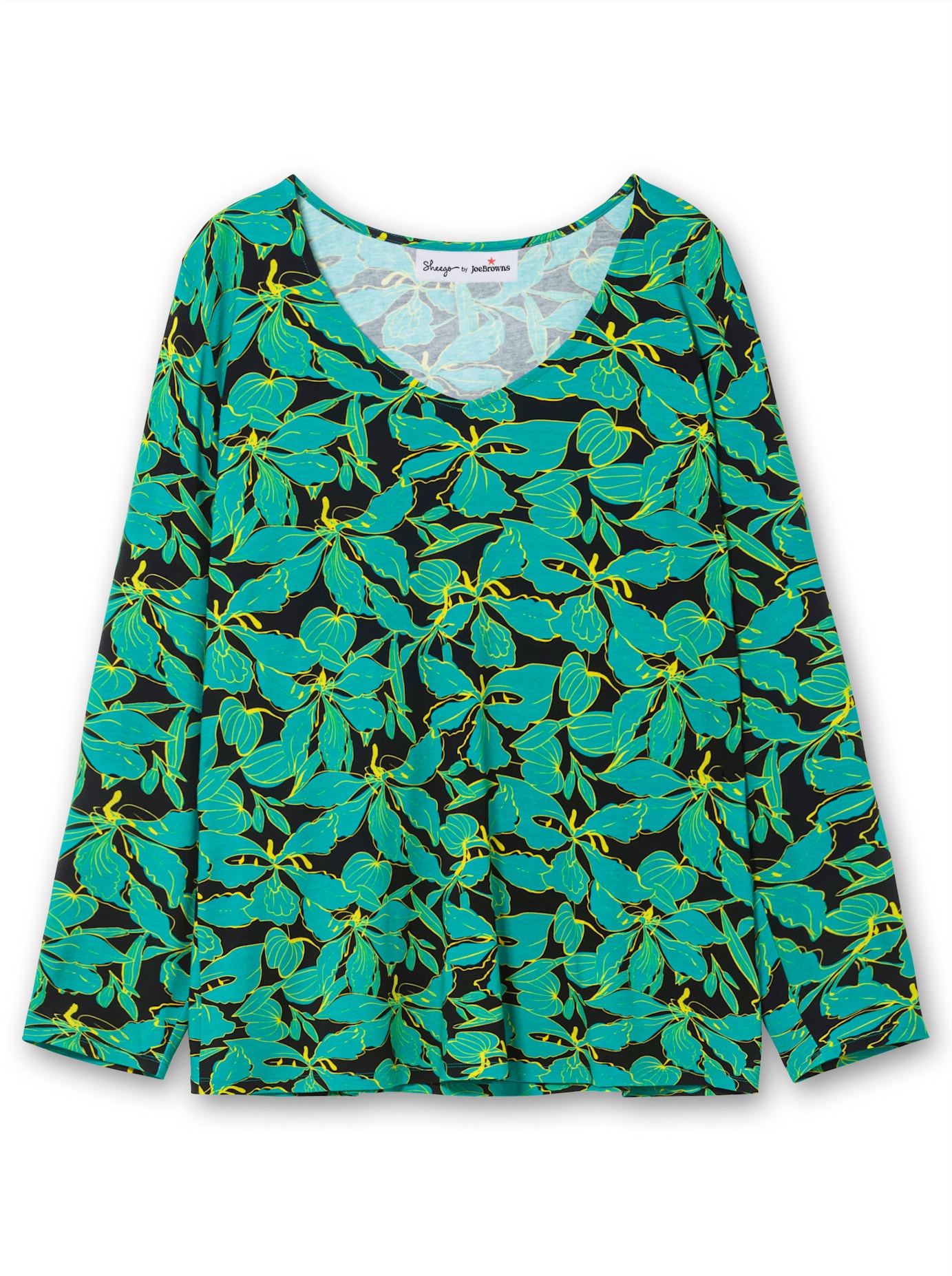 sheego by Joe Browns Langarmshirt »T-Shirt«, (1 tlg.)