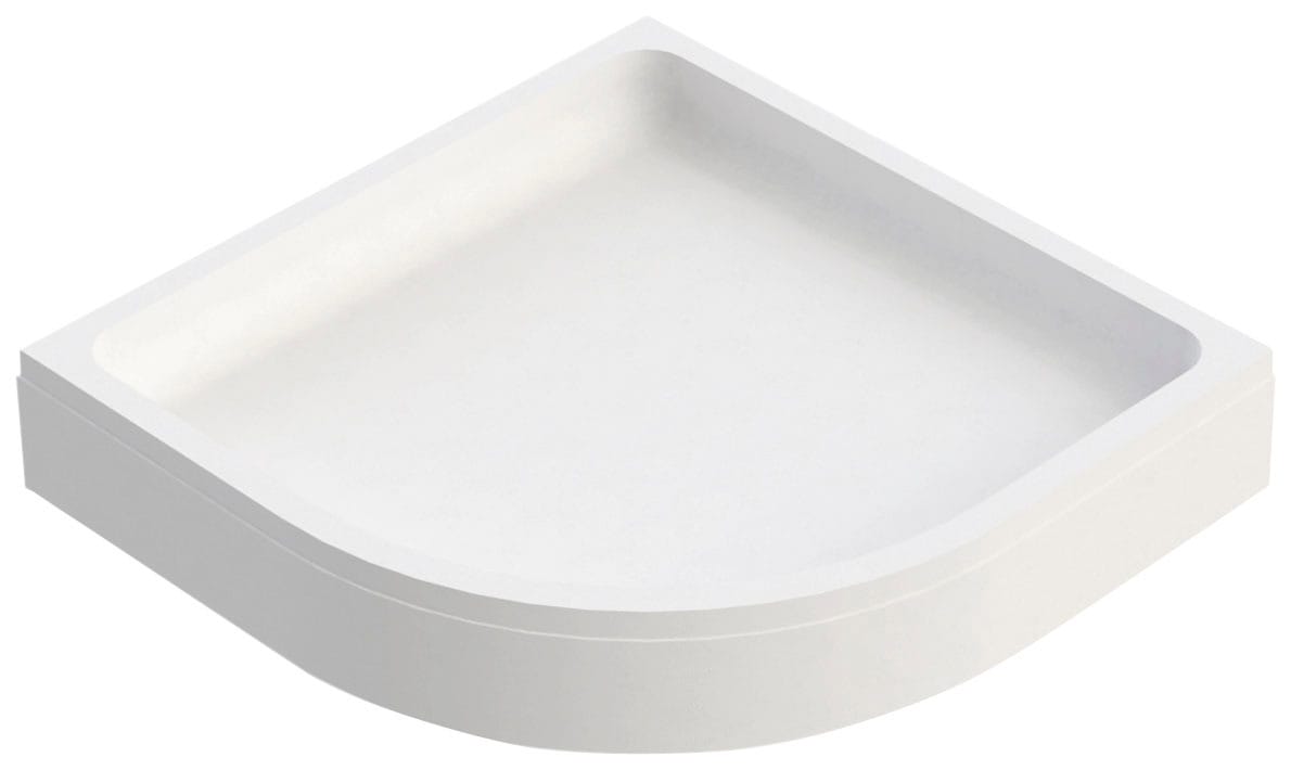 OTTOFOND Receveur de douche Ensemble,  90x90 cm, avec receveur, garniture de vidange et bande d'étanchéité pour joints