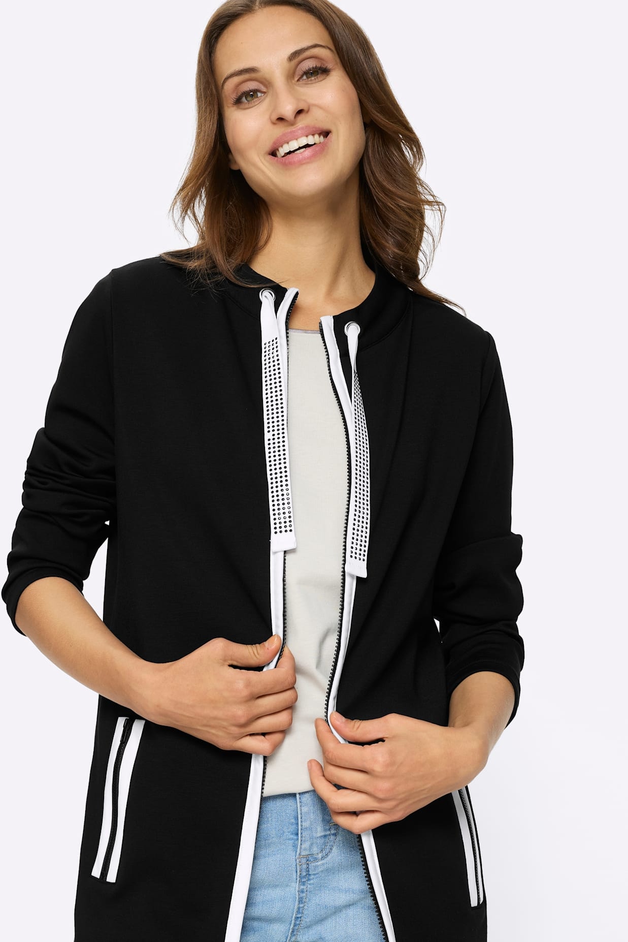 Inspirationen Veste chemise »Sweatjacke« 1 pièces