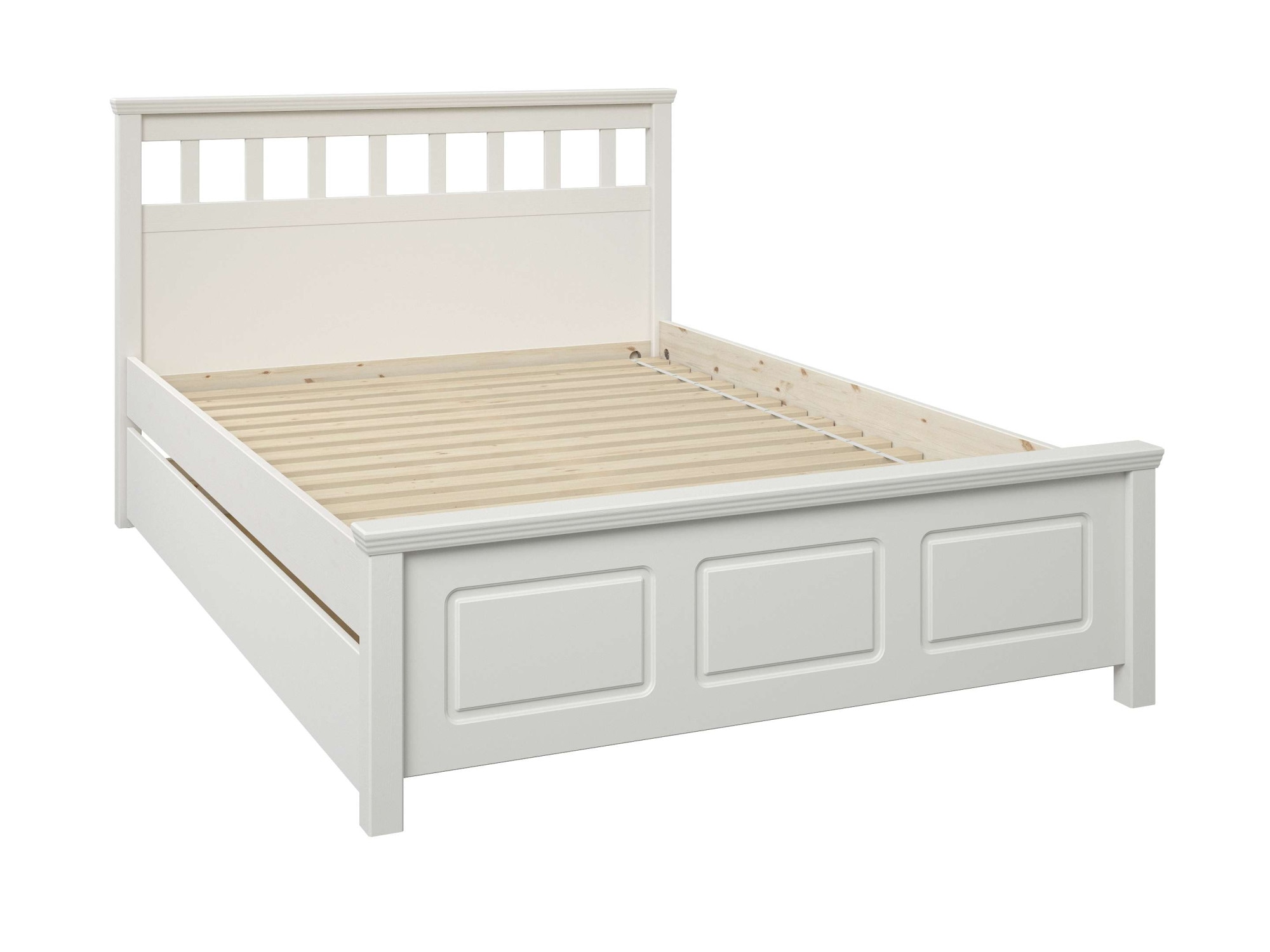 GOODproduct Lit »Tillian, Bettgestell, Doppelbett, Bettkasten optional, Made in EU« ,  aus massiver Kiefer in Kombination mit MDF, FSC®, inklusive Lattnerost