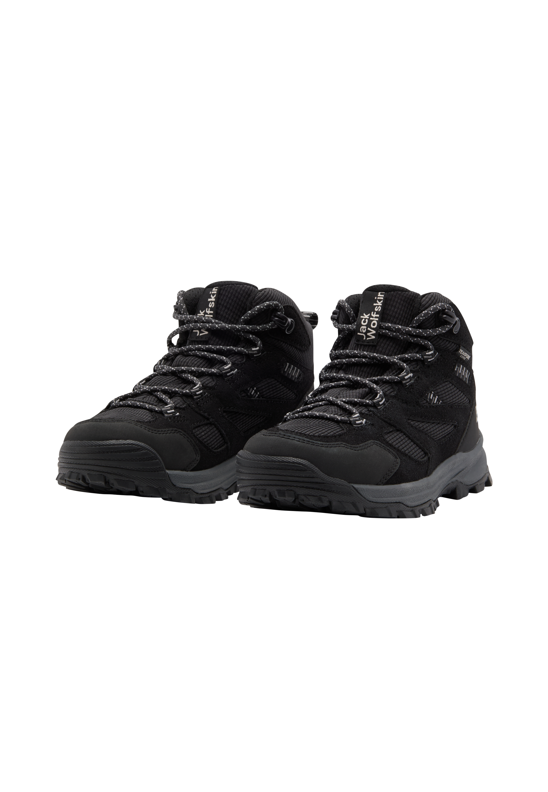 Jack Wolfskin, Unisex, »VOJO TOUR TEXAPORE MID K« wasserdicht, Trekkingschuh, phantom, 38, Robuster Wanderschuh von Jack Wolfskin mit Schnürung