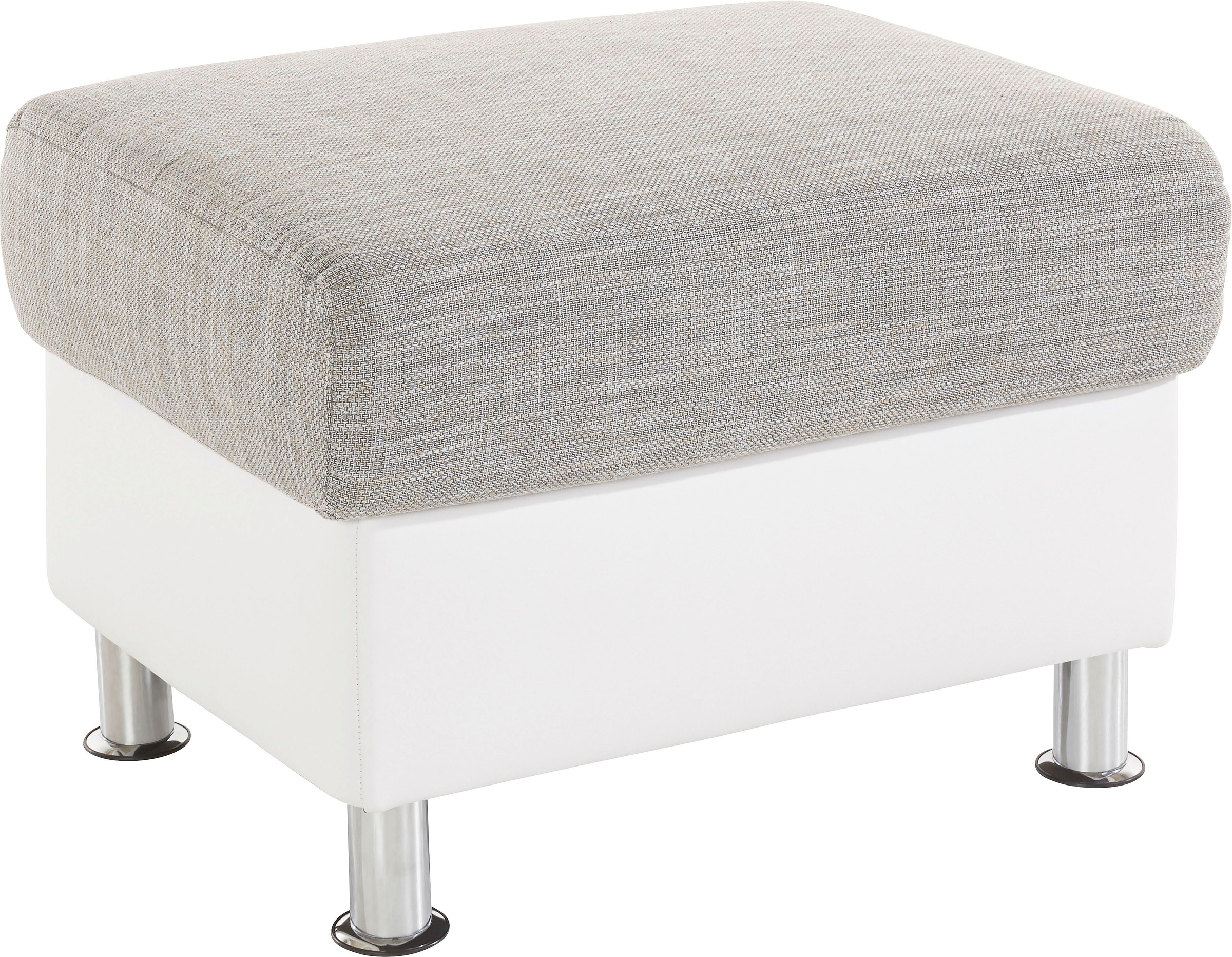 Image of TRENDMANUFAKTUR Hocker "Rondo III 67 cm, Hocker, komfortabel, Federkern optional, Chromfüsse" wahlweise mit komfortablem Federkern, frei im Raum stellbar