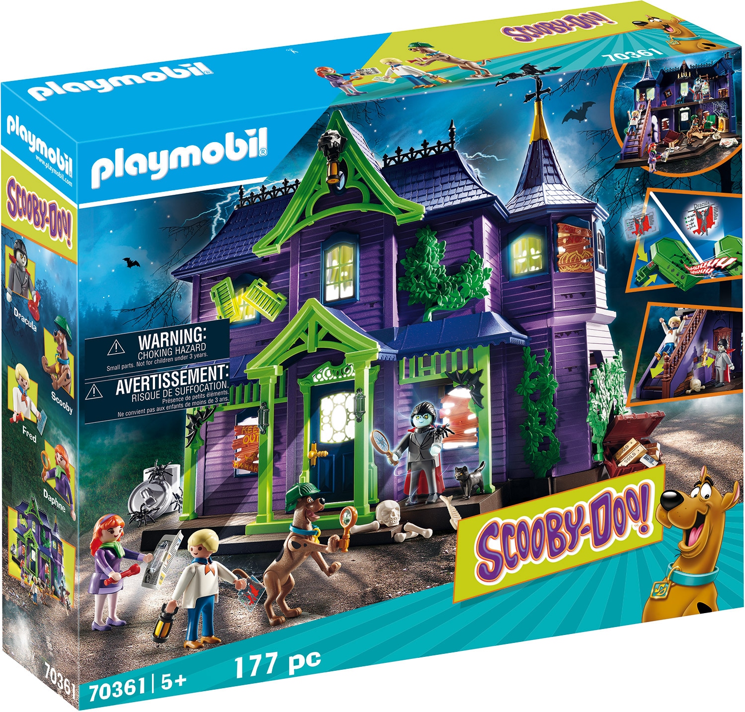 Image of Playmobil® Konstruktions-Spielset »Abenteuer im Geisterhaus (70361), SCOOBY-DOO!«, (177 St.), Made in Germany bei Ackermann Versand Schweiz