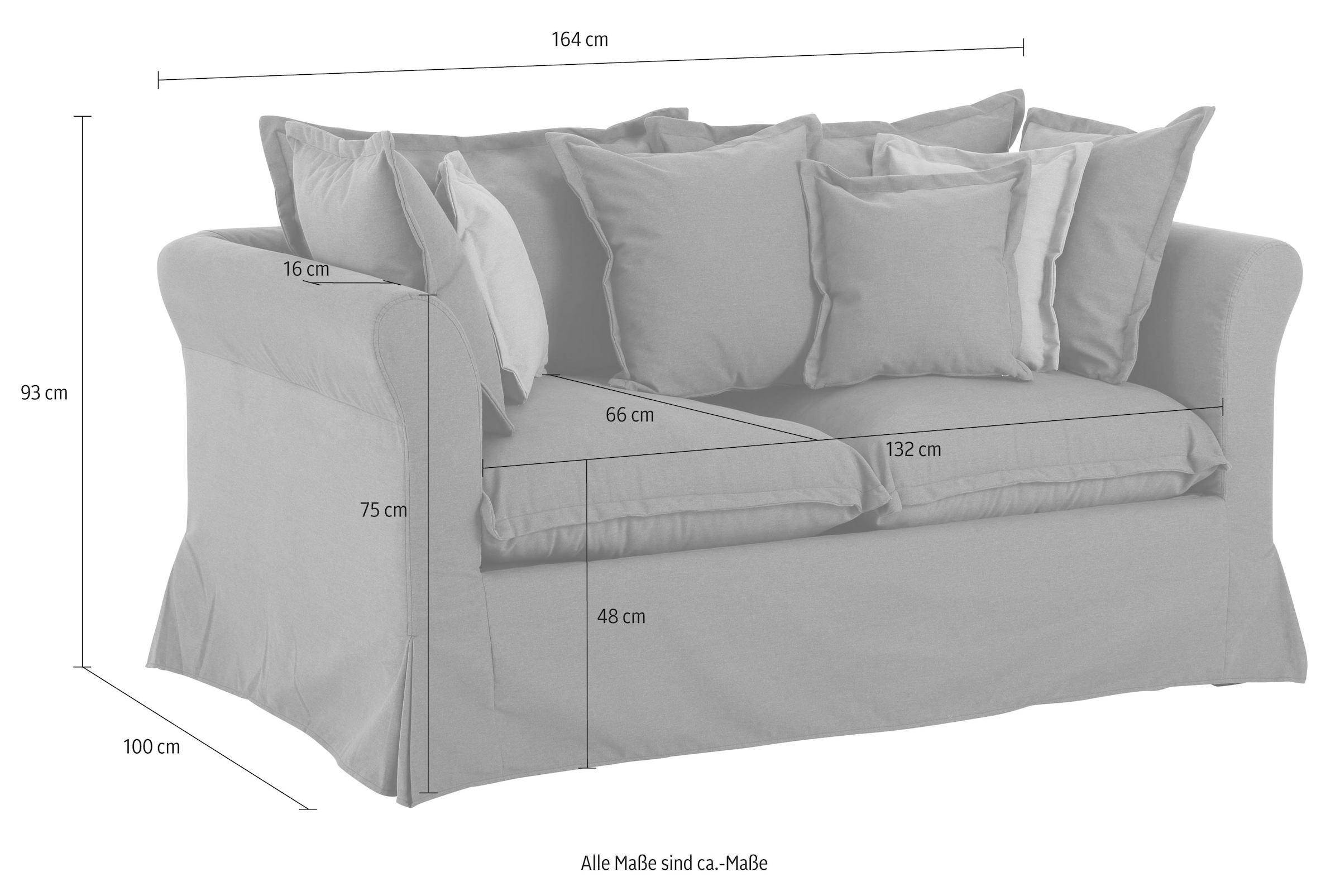 ♕ Home versandkostenfrei Hussenoptik 2-Sitzer »Luise«, auf affaire in