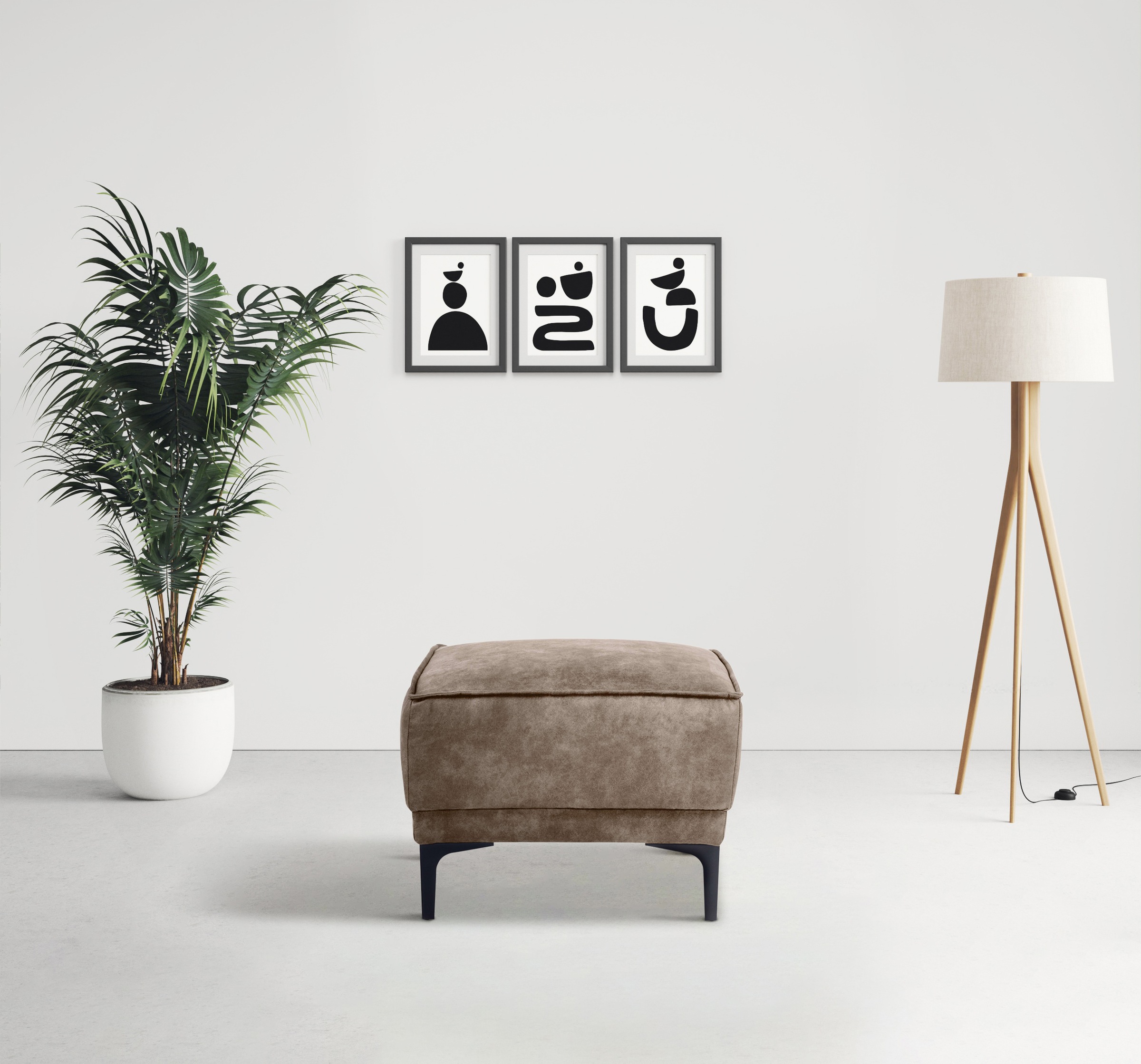Image of GOODproduct Hocker "Oland Luxus-Microfaser Polsterhocker" passend zur Serie OLAND