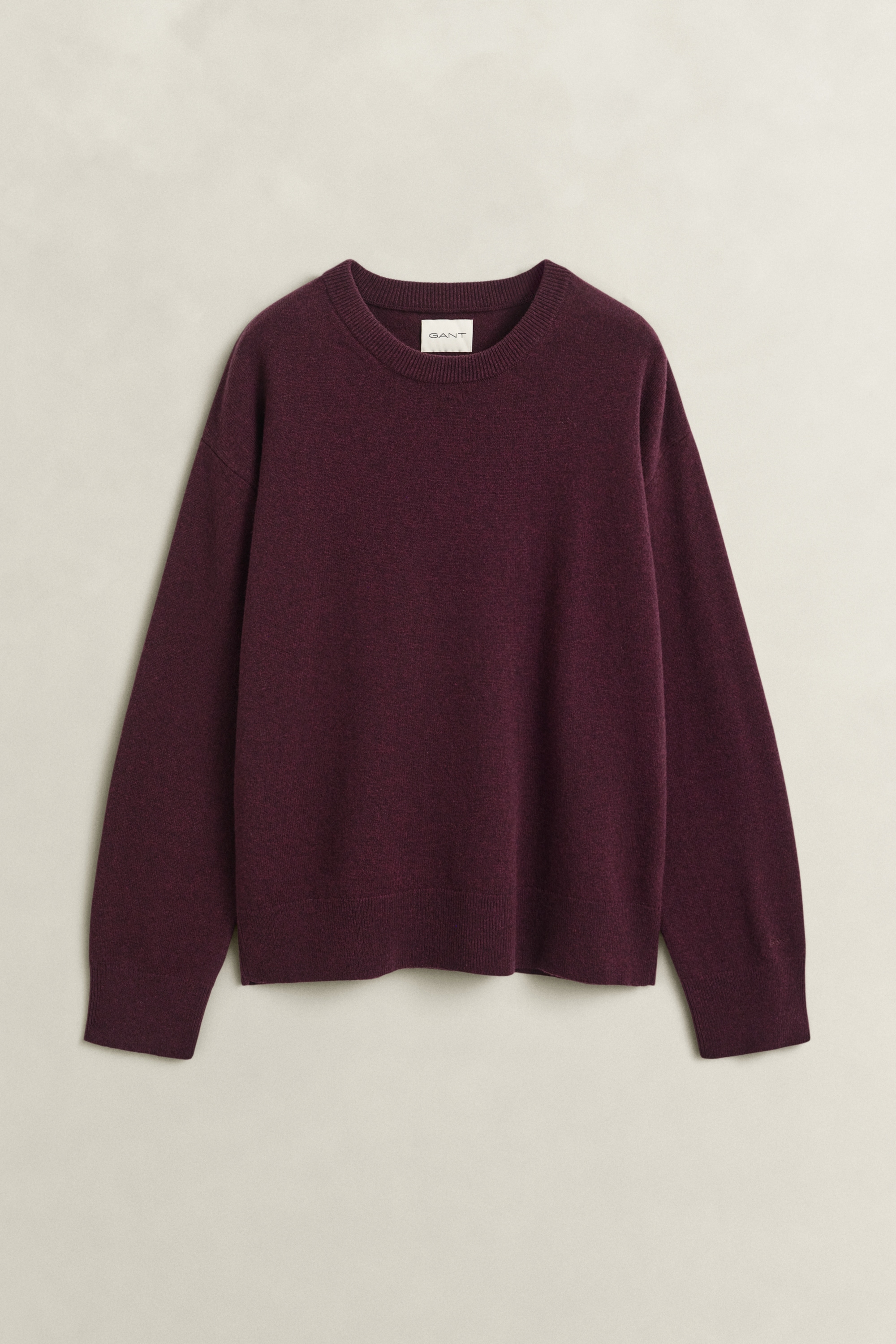 Image of Gant Strickpullover "SUPERFINE LAMBSWOOL C-NECK" aus feiner Wolle