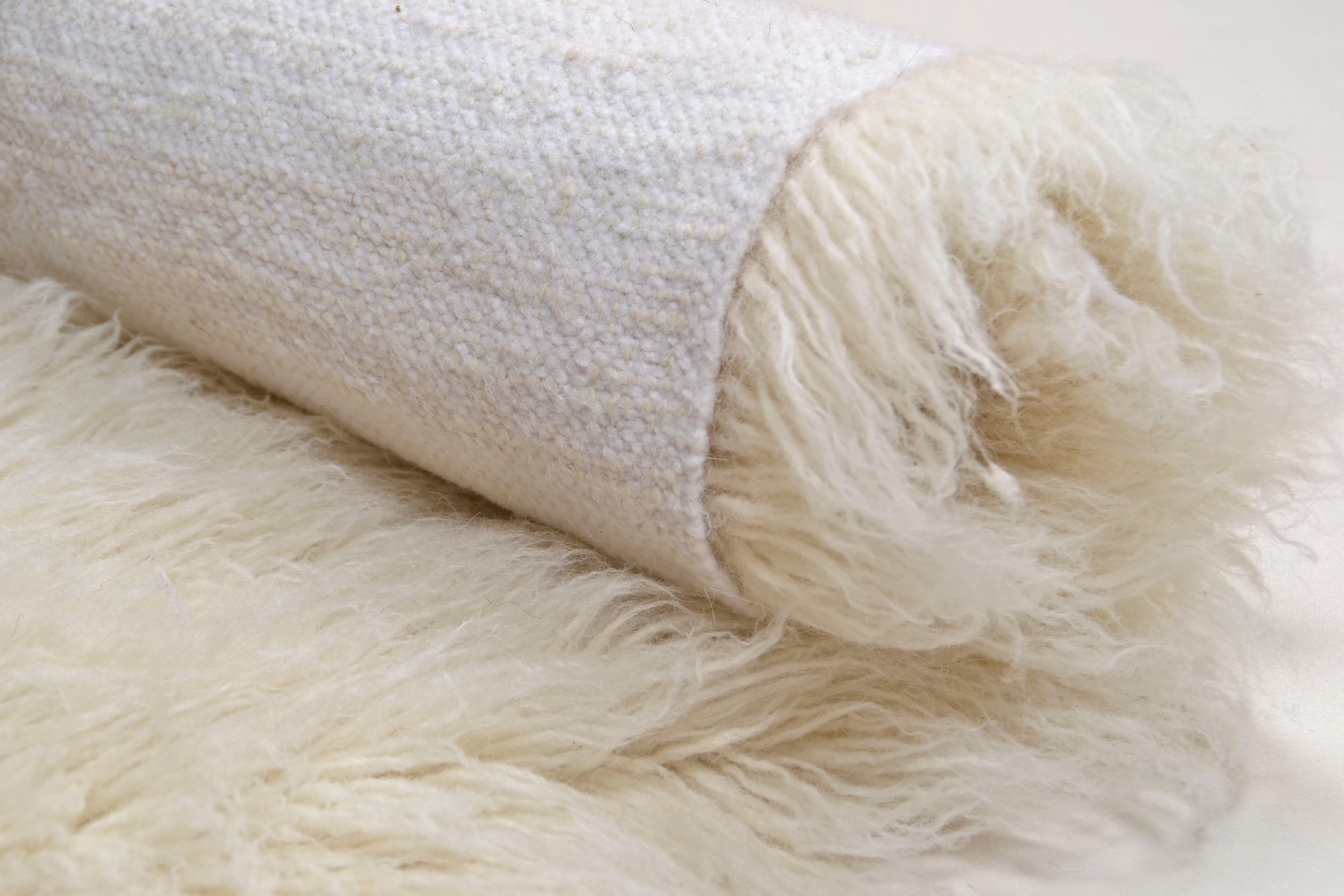 THEKO Wollteppich »Flokos 2«, rechteckig, bequem kaufen griechischer Wolle original Uni-Farben, reine Hochflor, Flokati