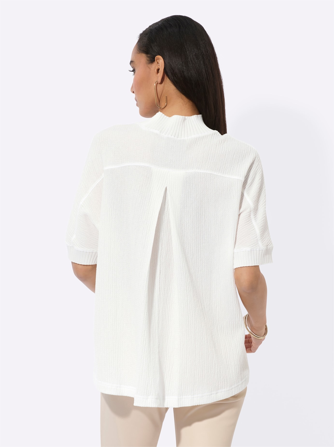 creation L Rollkragenshirt »Jacquard-Shirt«, (1 tlg.)