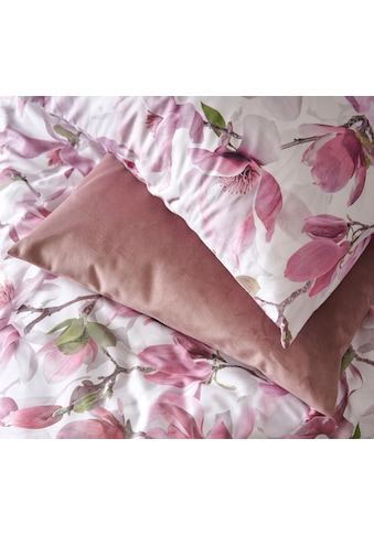 Wendebettwäsche »Dorothy«, exklusive Design Bettwäsche mit grossblütigen Magnolienzweige