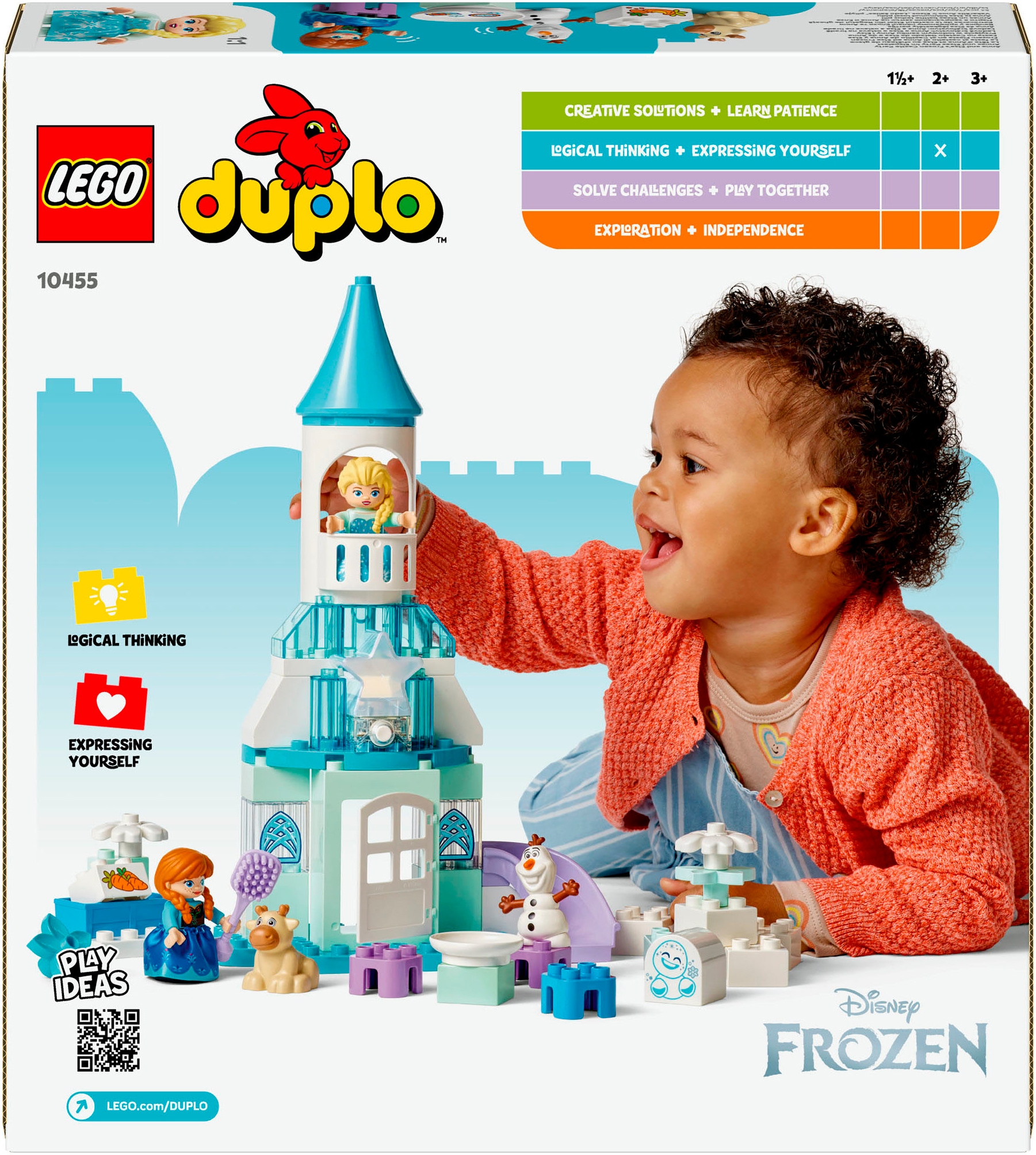 LEGO® Konstruktionsspielsteine »Annas und Elsas Party im Eispalast (10455), LEGO DUPLO Disney™« Made in Europe