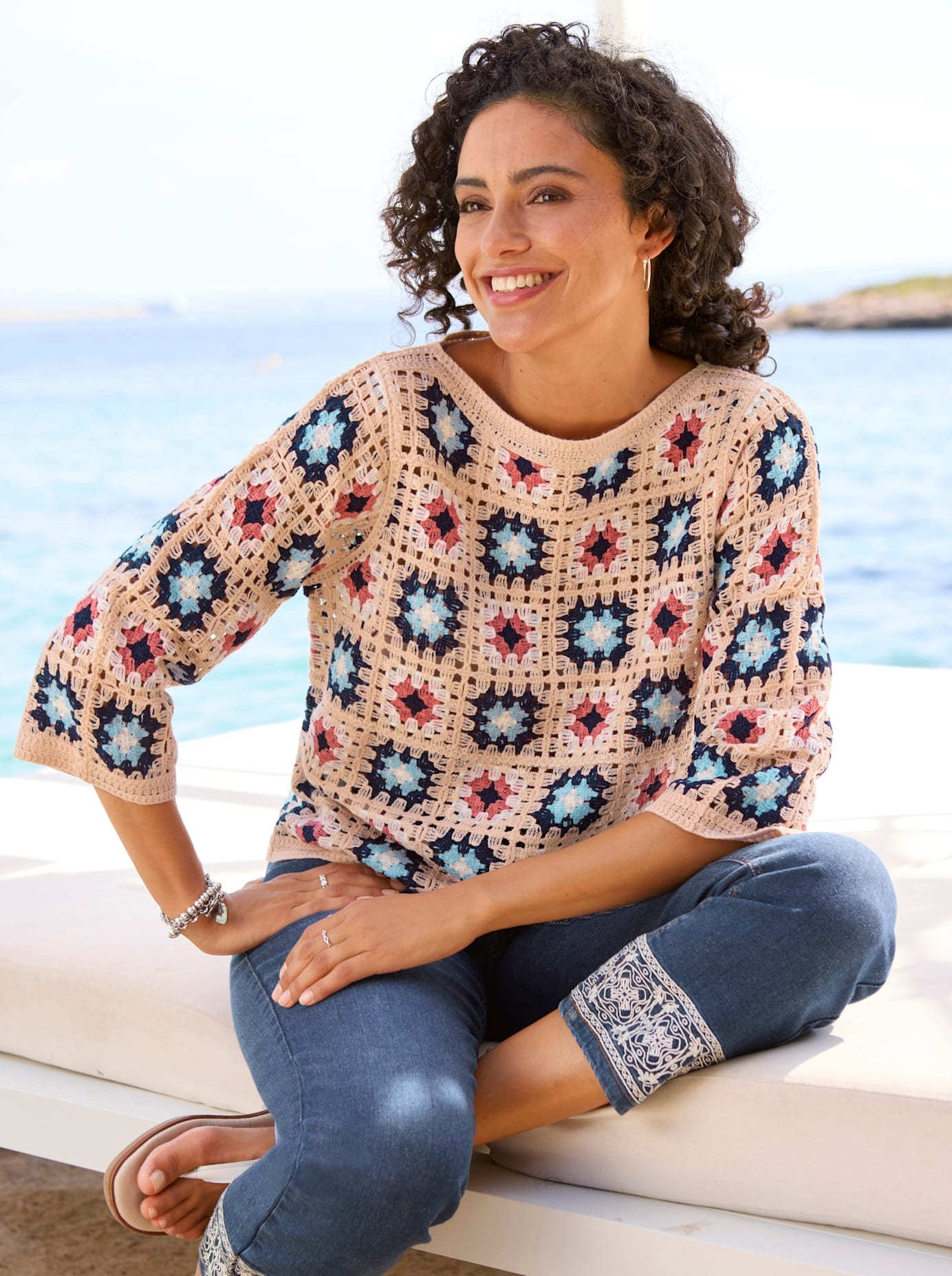 Inspirationen Pull à manches 3/4 »Pullover«