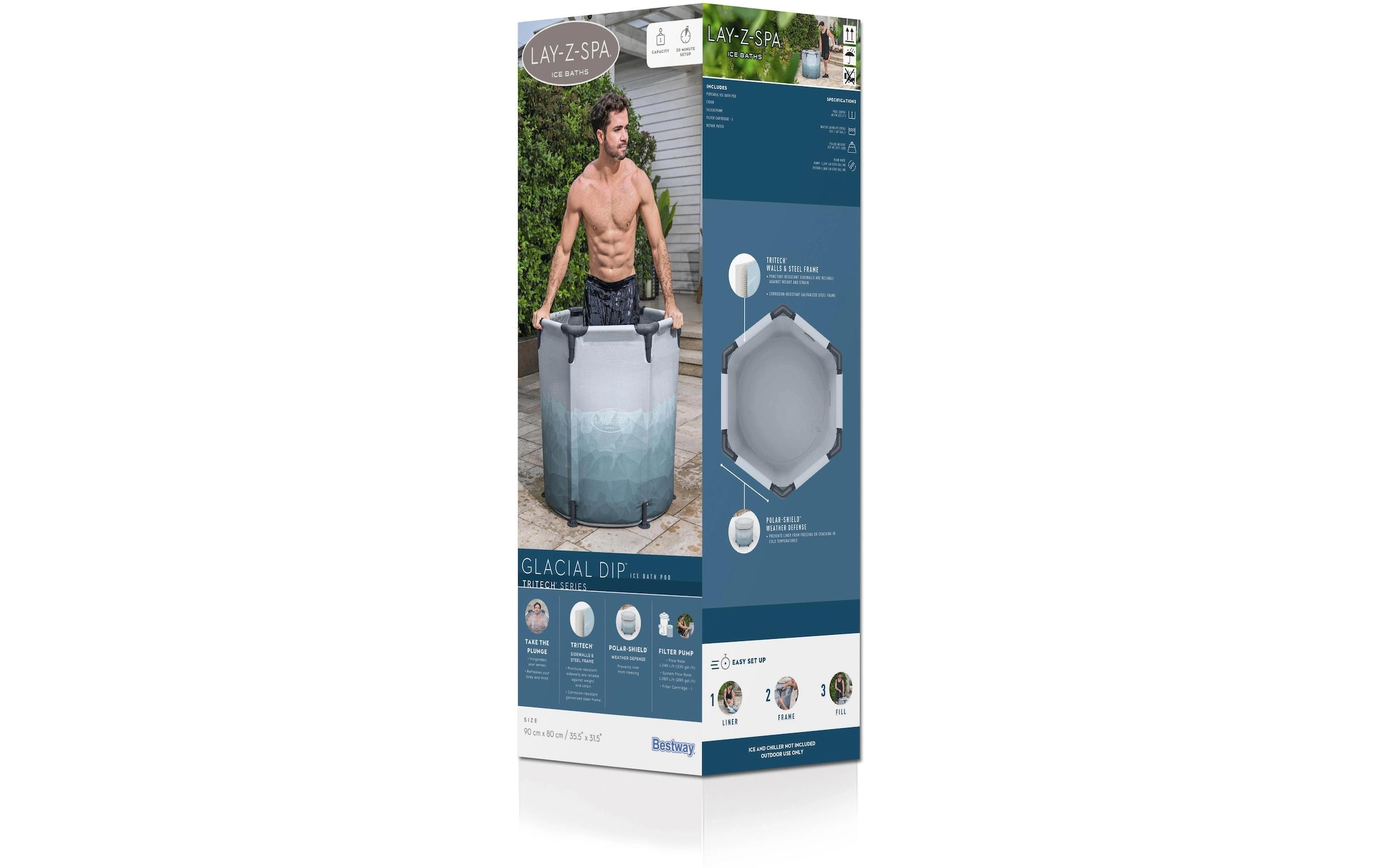 Bestway Piscine ronde »Lay-Z-Spa Glacial Dip«