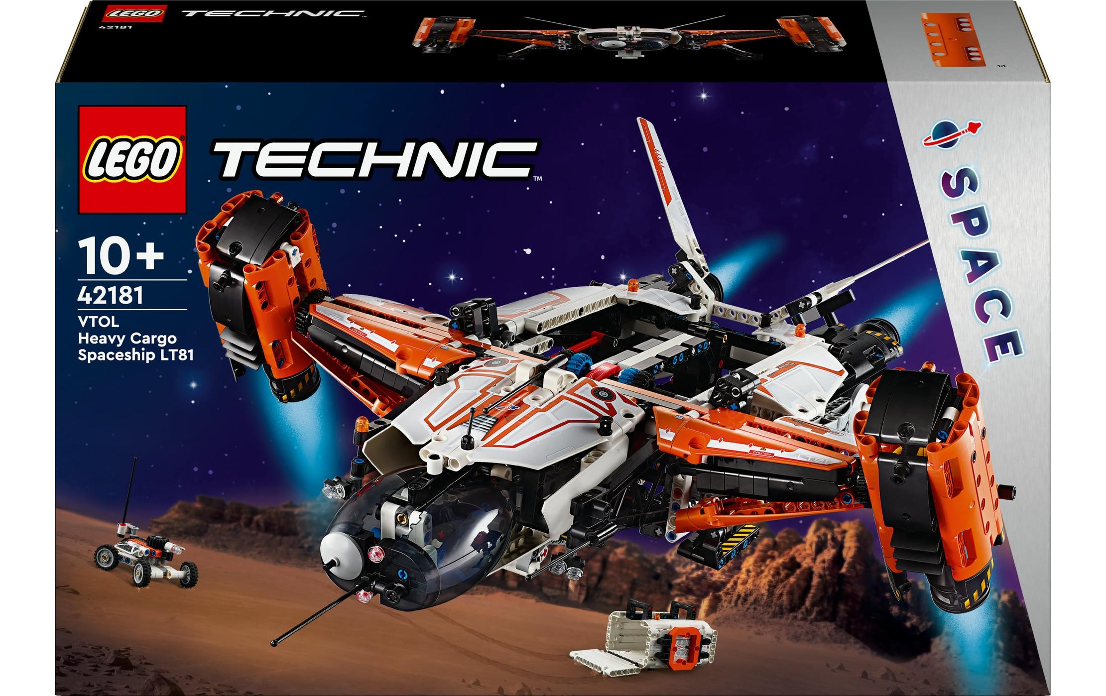 LEGO® Spielbausteine »Technic VTOL Schwerlastraumfrachter LT81 42181«, (1365 St.)