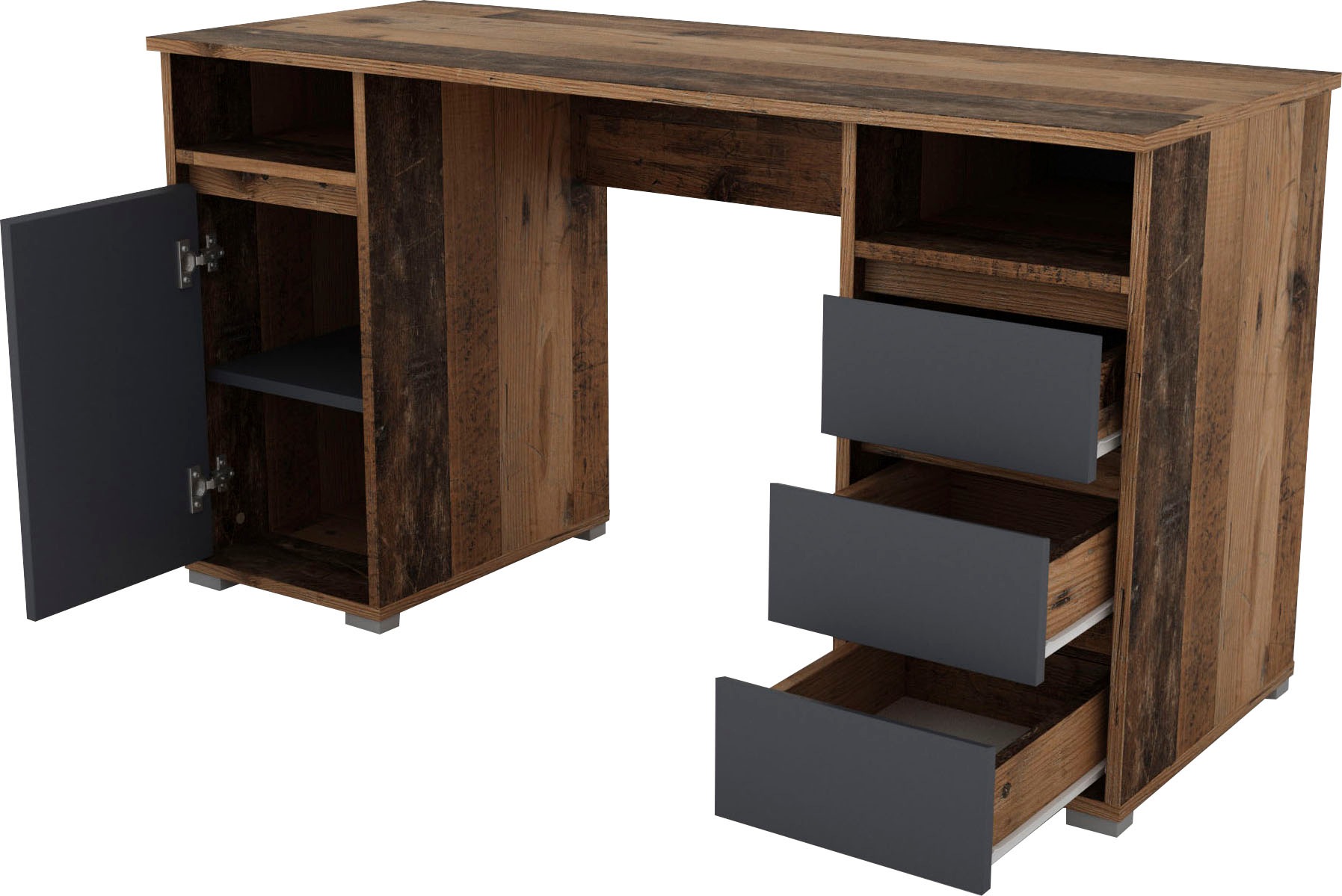 byLIVING Schreibtisch »Lobo«, Breite 138 cm, Computertisch mit Schubladen, im modernen Design