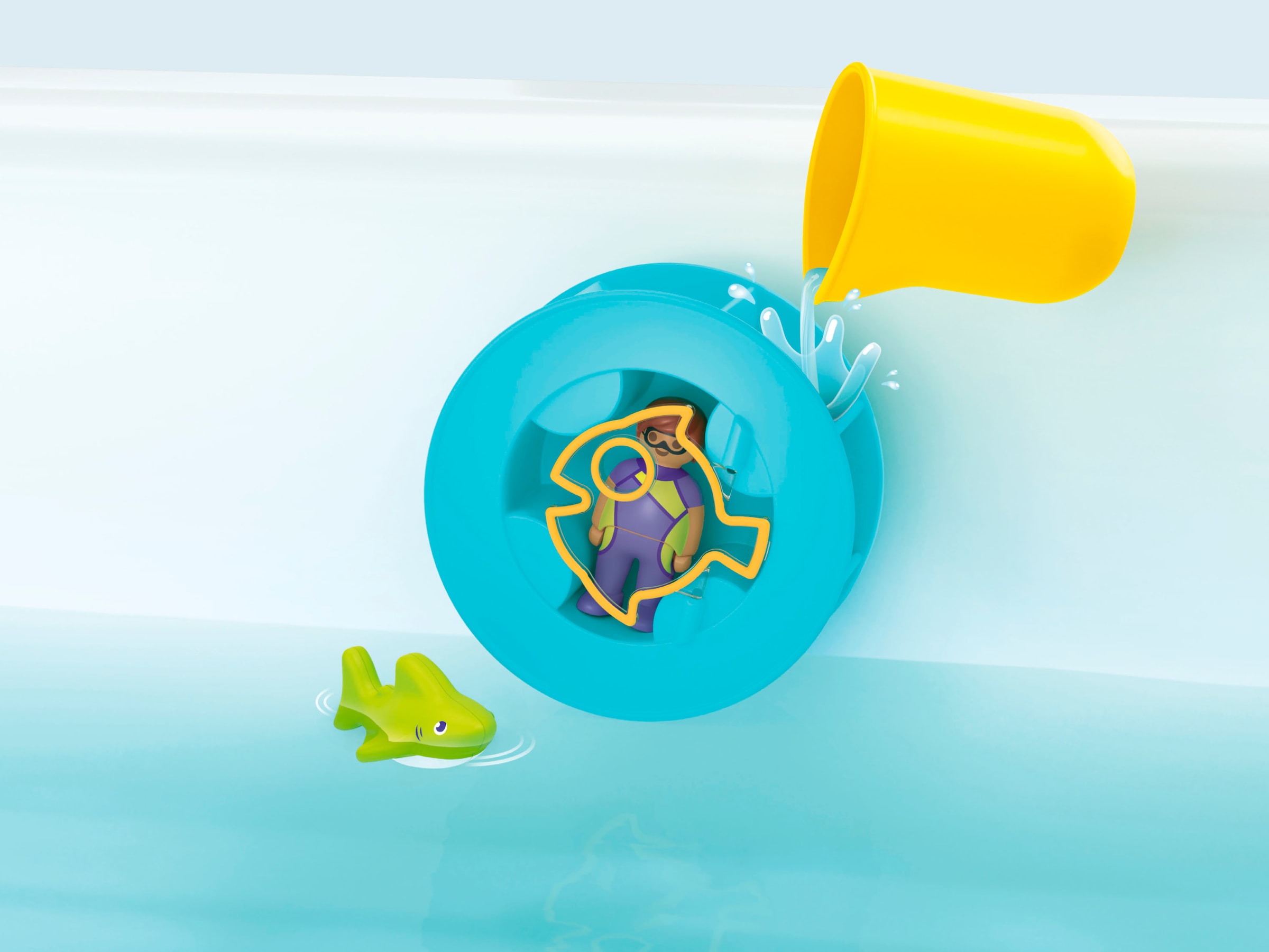 Playmobil® Konstruktions-Spielset »Wasserwirbelrad mit Babyhai (71688), JUNIOR« Made in Europe