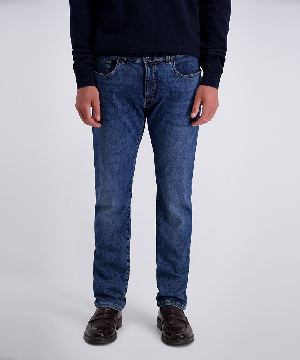 Image of Pierre Cardin Stretch-Jeans "PC-Lyon" Relaxed Tapered Fit