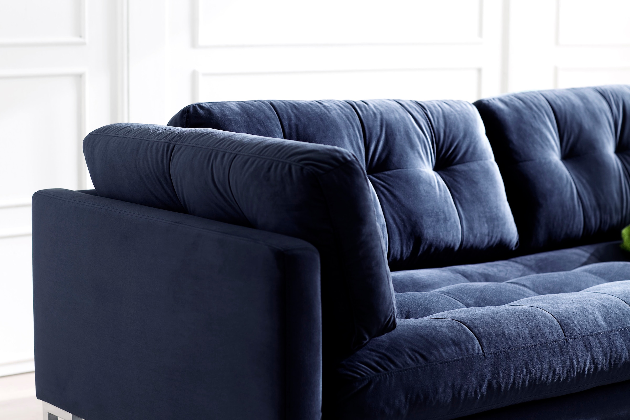 Trends by HG 3-Sitzer »Landau«, in Cord-Stoff mit Metallfuss