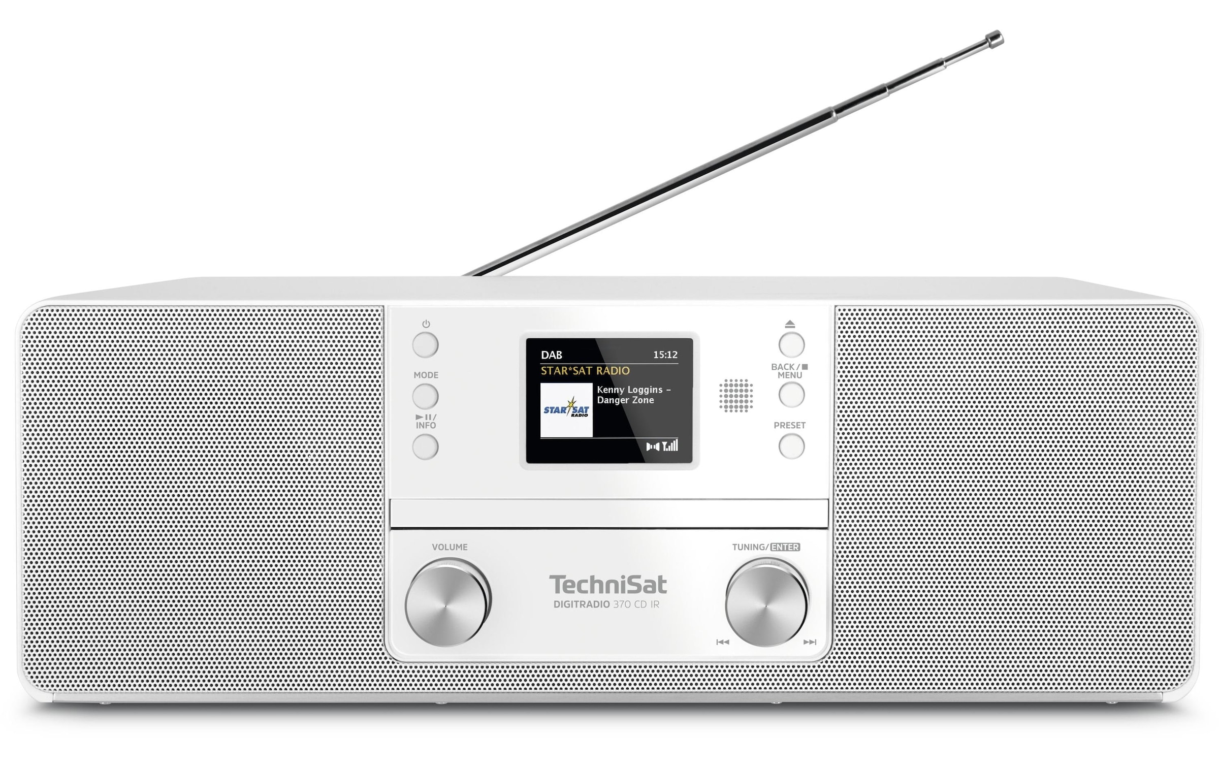 TechniSat Digitalradio (DAB+) »DigitRadio 370 CD IR«, CD-Player, Display, Equalizer, Fernbedienung, Senderspeicher