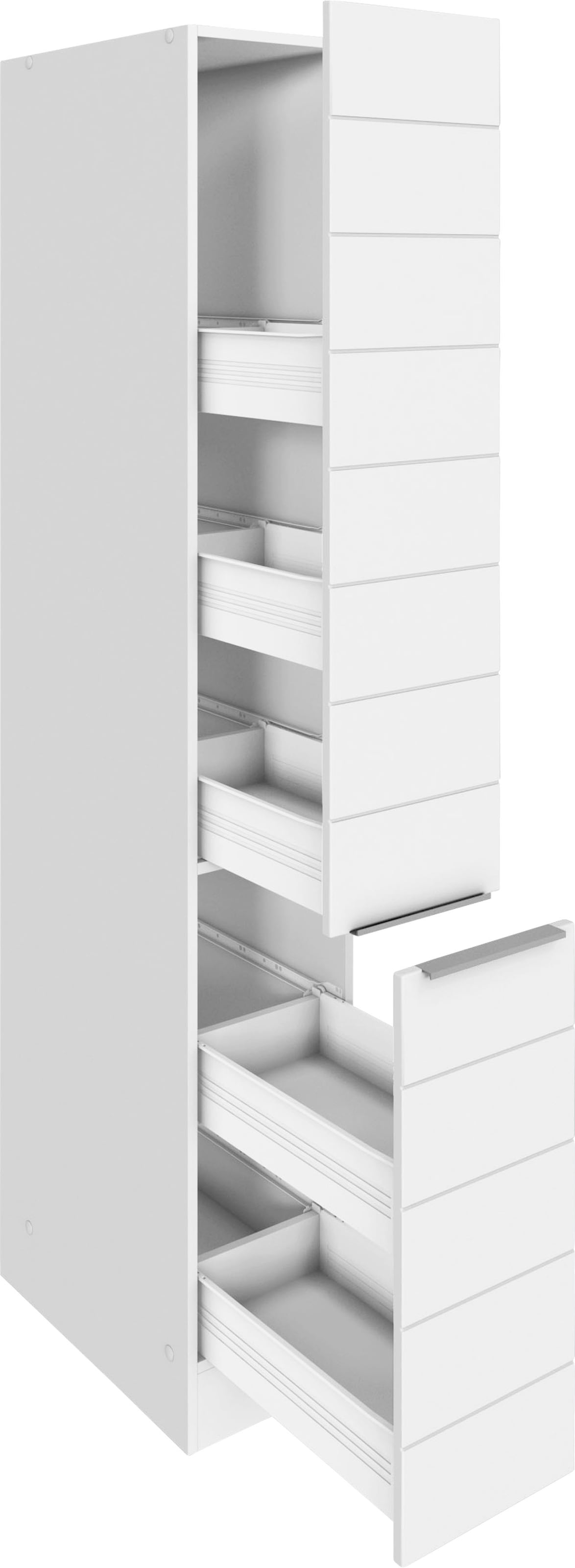 KOCHSTATION Armoire à pharmacie »KS-Luhe« 30 cm de largeur, façades MDF de haute qualité avec lisière horizontale