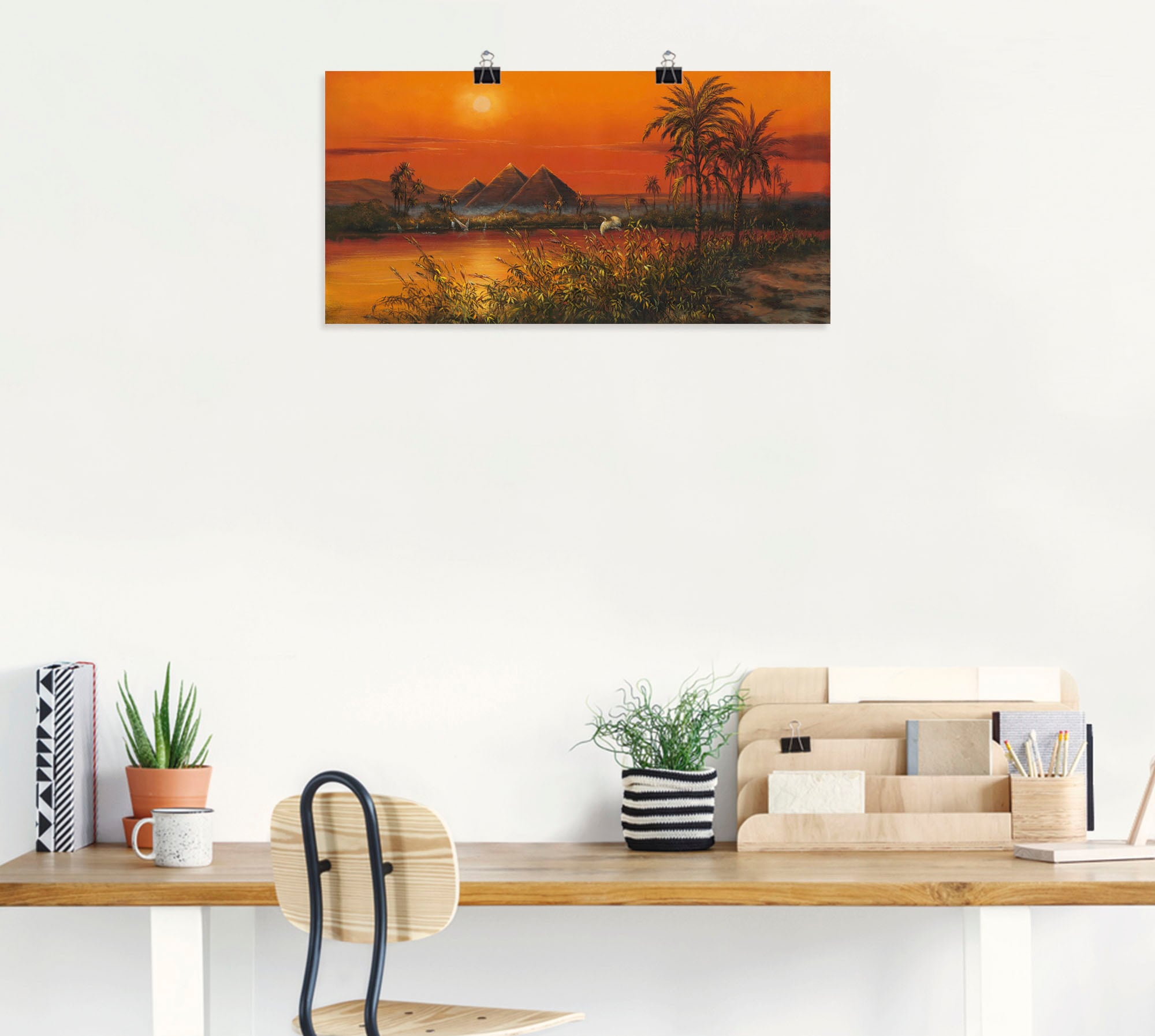 Artland Wandbild »Pyramiden«, Afrika, (1 St.), als Alubild, Leinwandbild, Wandaufkleber oder Poster in versch. Grössen