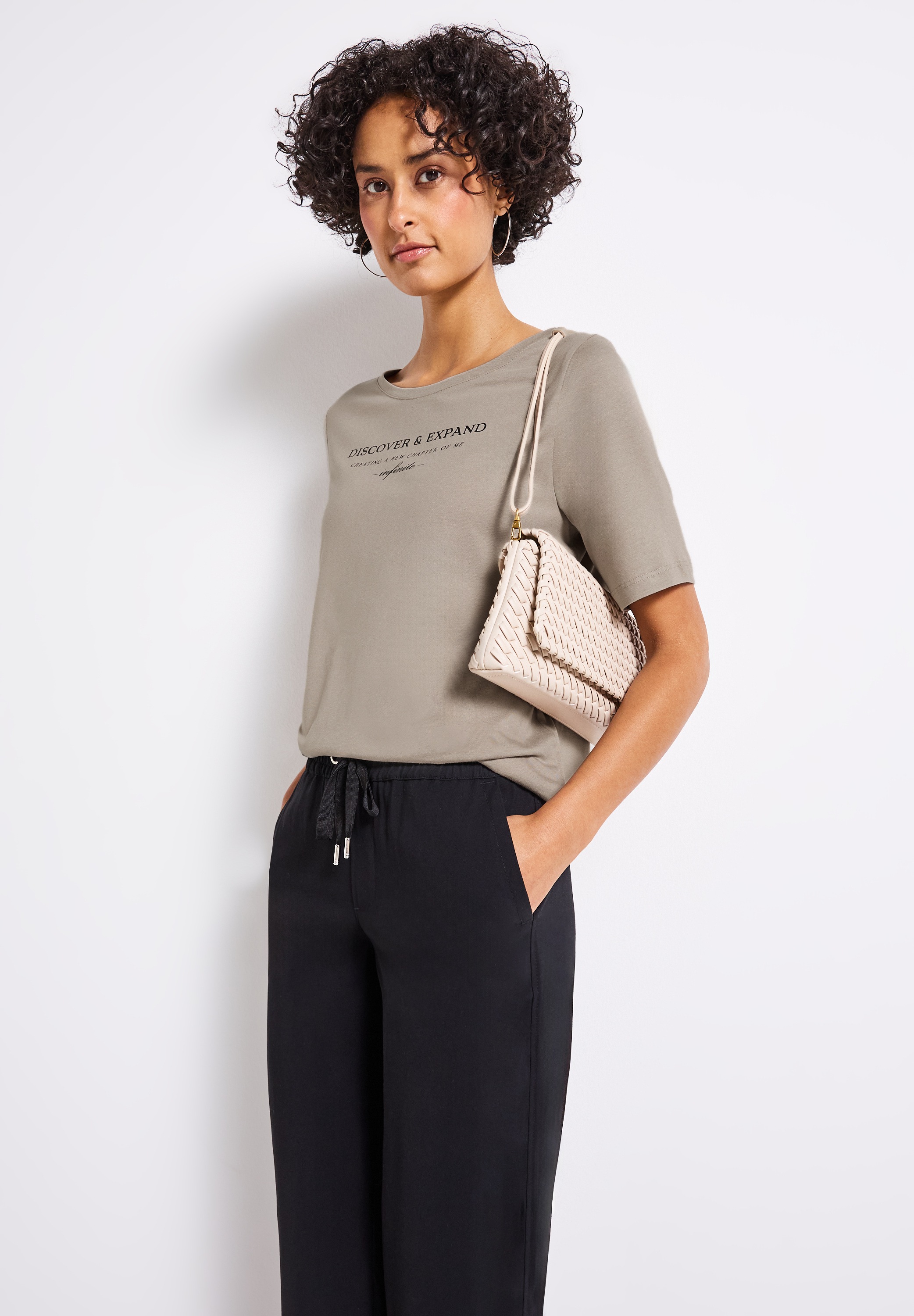 STREET ONE T-Shirt, mit Schriftzug
