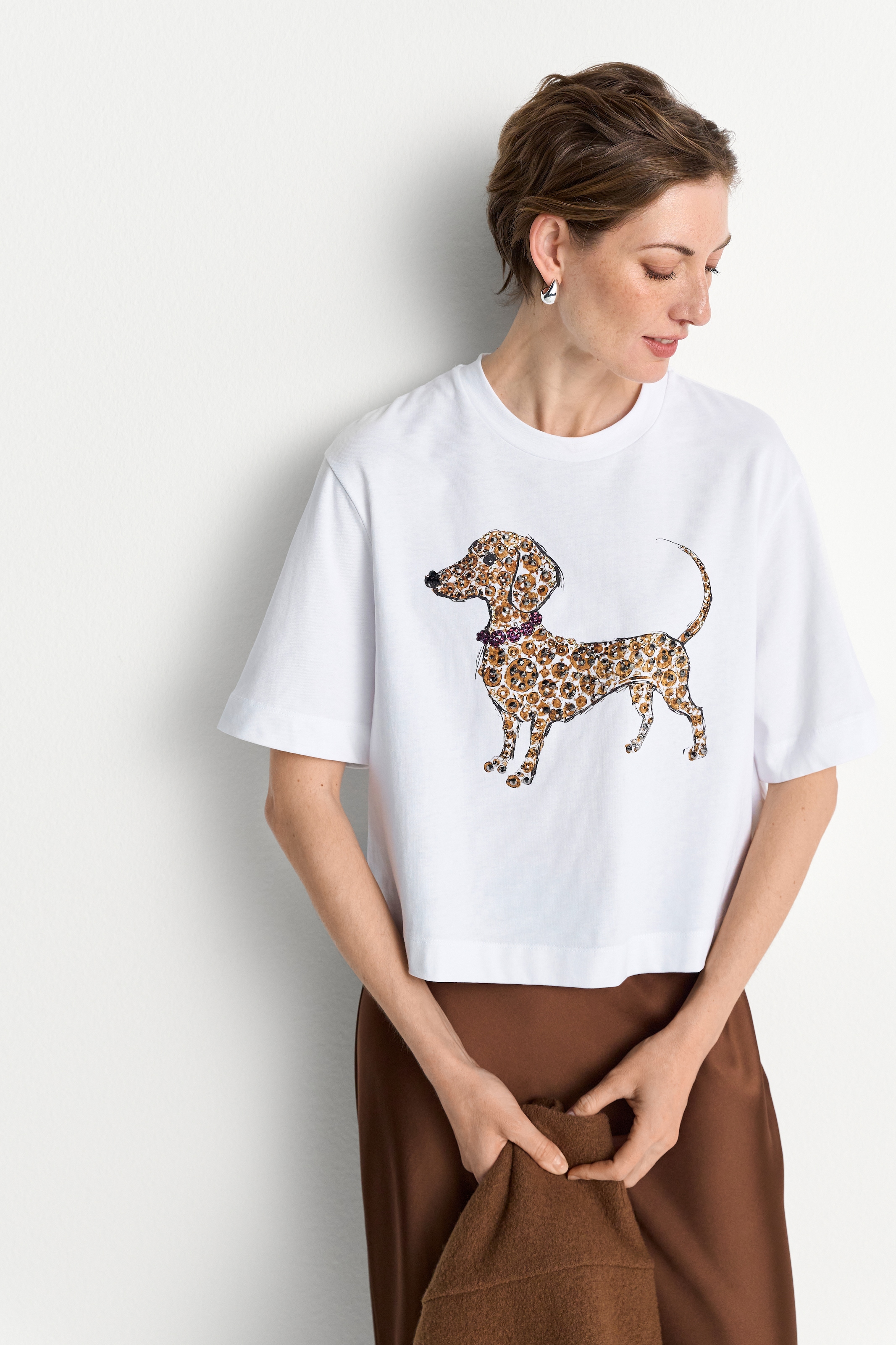 Image of RICHROYAL T-Shirt mit Hundeprint