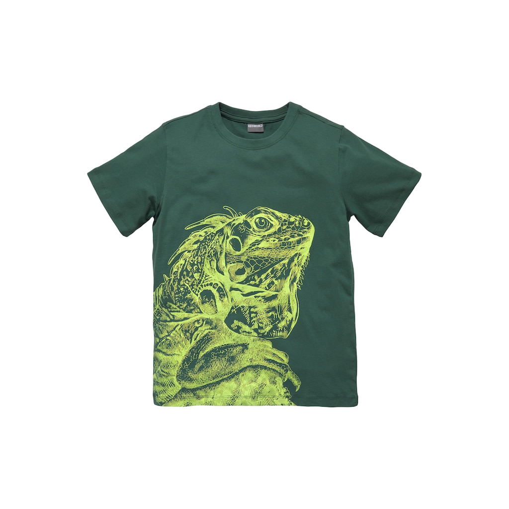 KIDSWORLD T-Shirt »GECKO«, cooles Tiermotiv