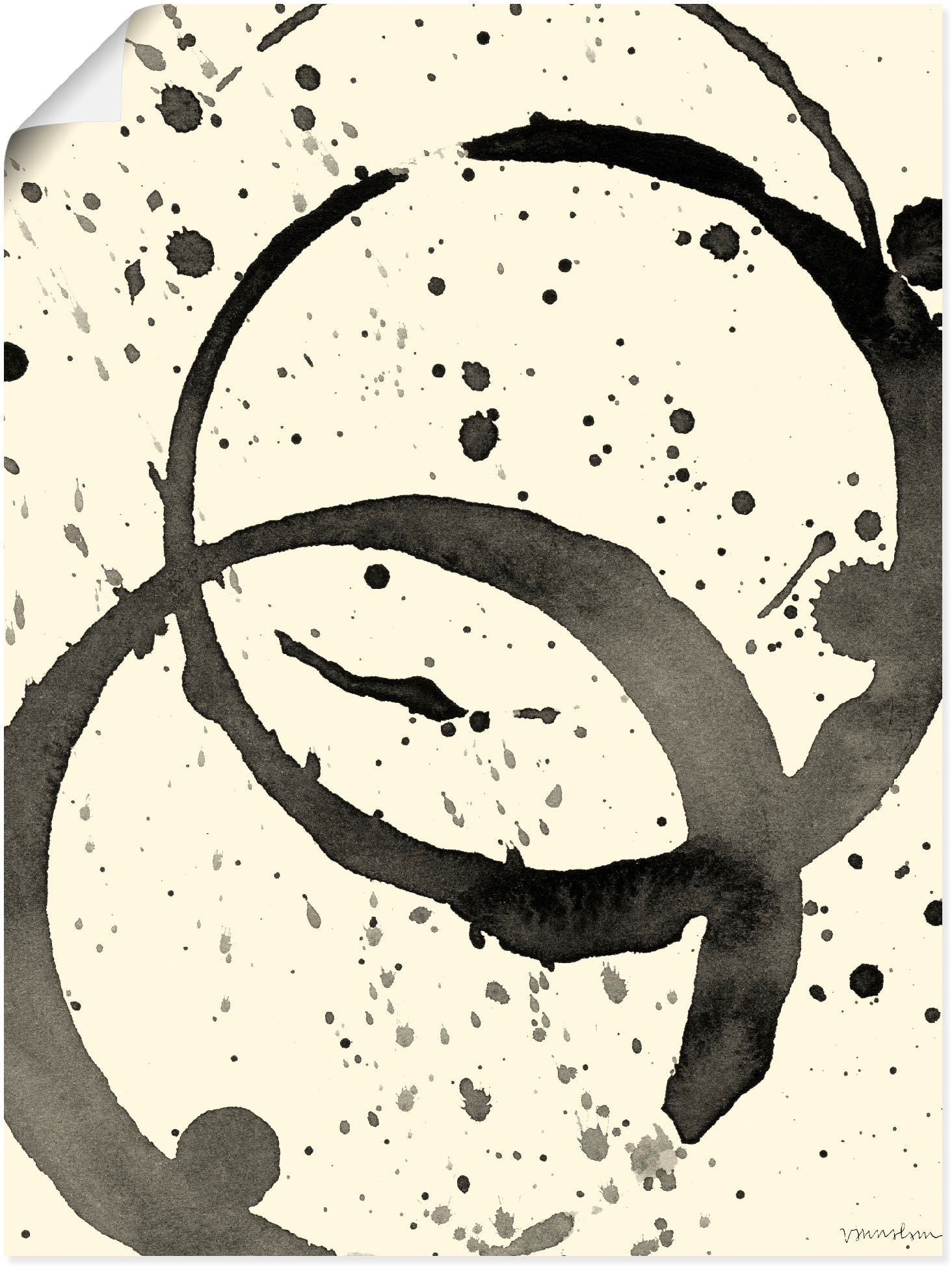 Image of Artland Poster "Farbränder III" Muster 1 Stk. tlg. ohne Rahmen