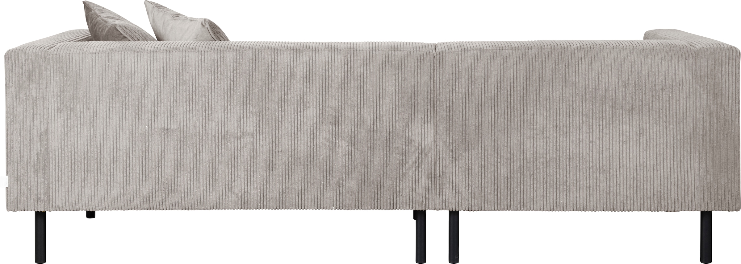 Home affaire Ecksofa »Lillibeth L-Form Designsofa, Masse B/T/H: 240/173/83 cm« Zierkissen als Wendekissen, in Samtoptik oder Cord